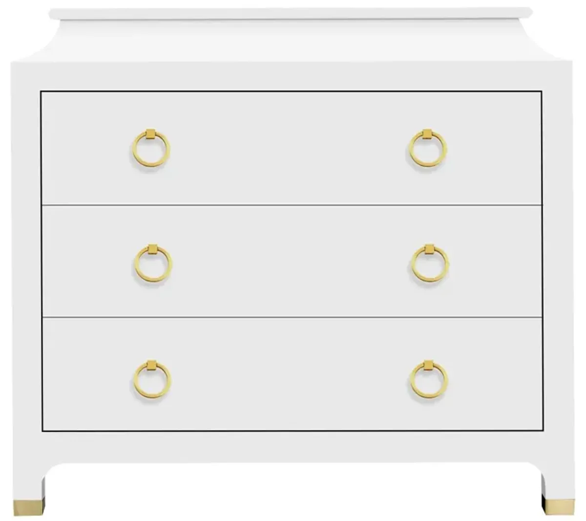 Espionage Chest Large In White Lacquer