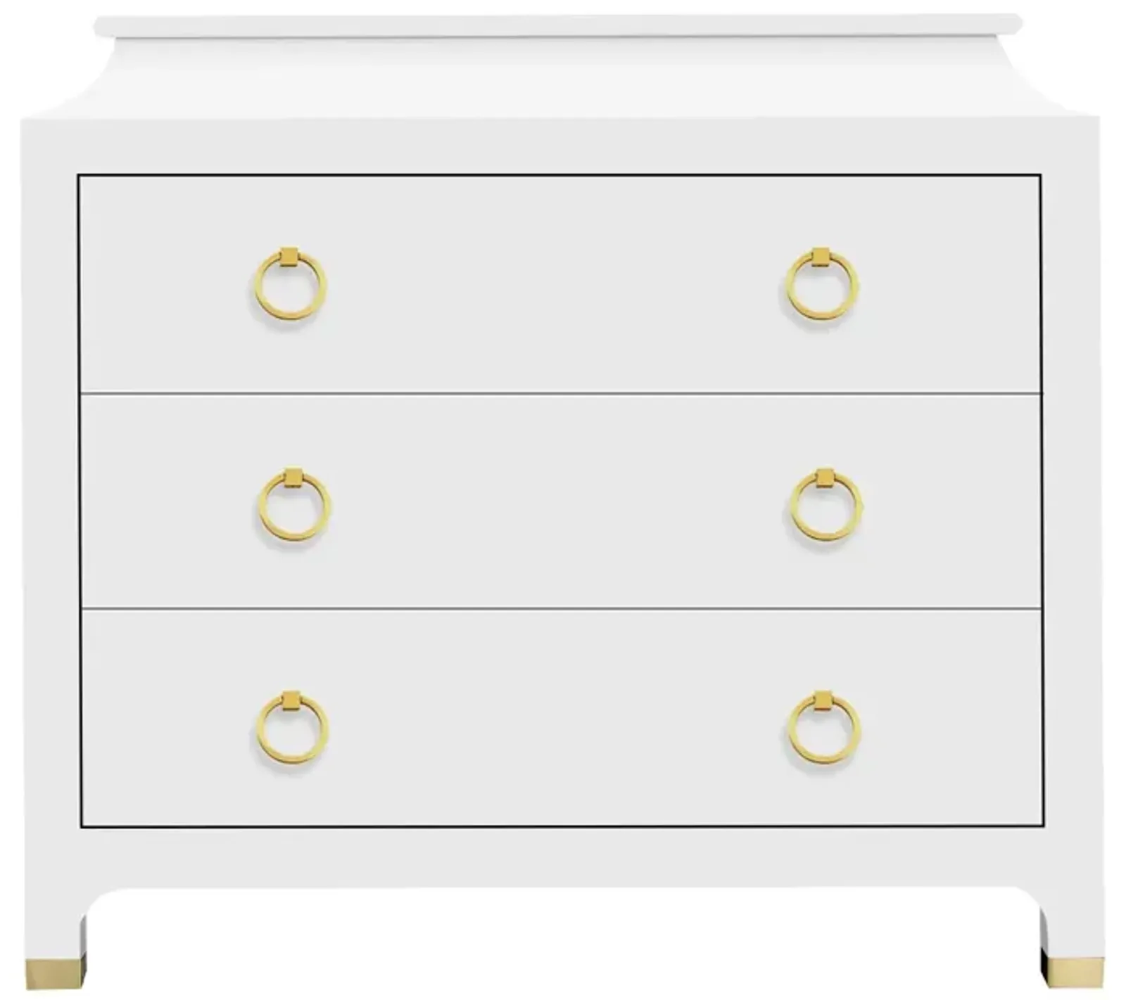 Espionage Chest Large In White Lacquer