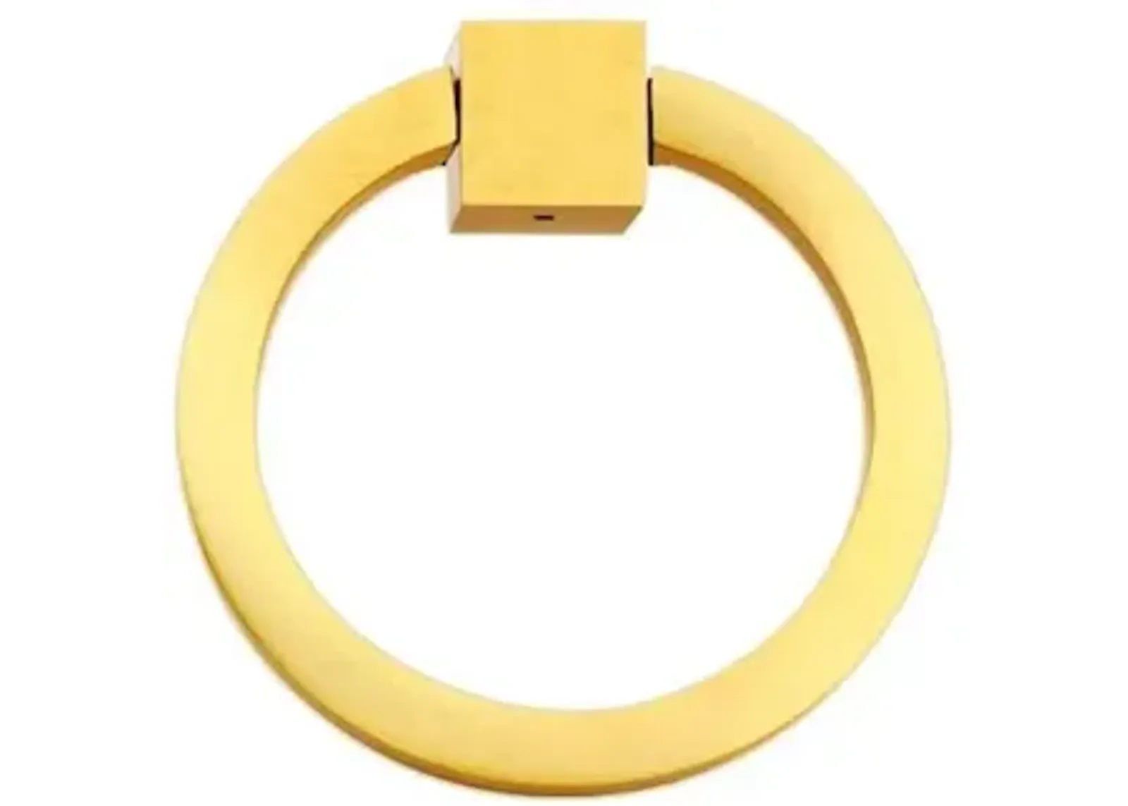 4" Round Ring Pull - Brushed Brass