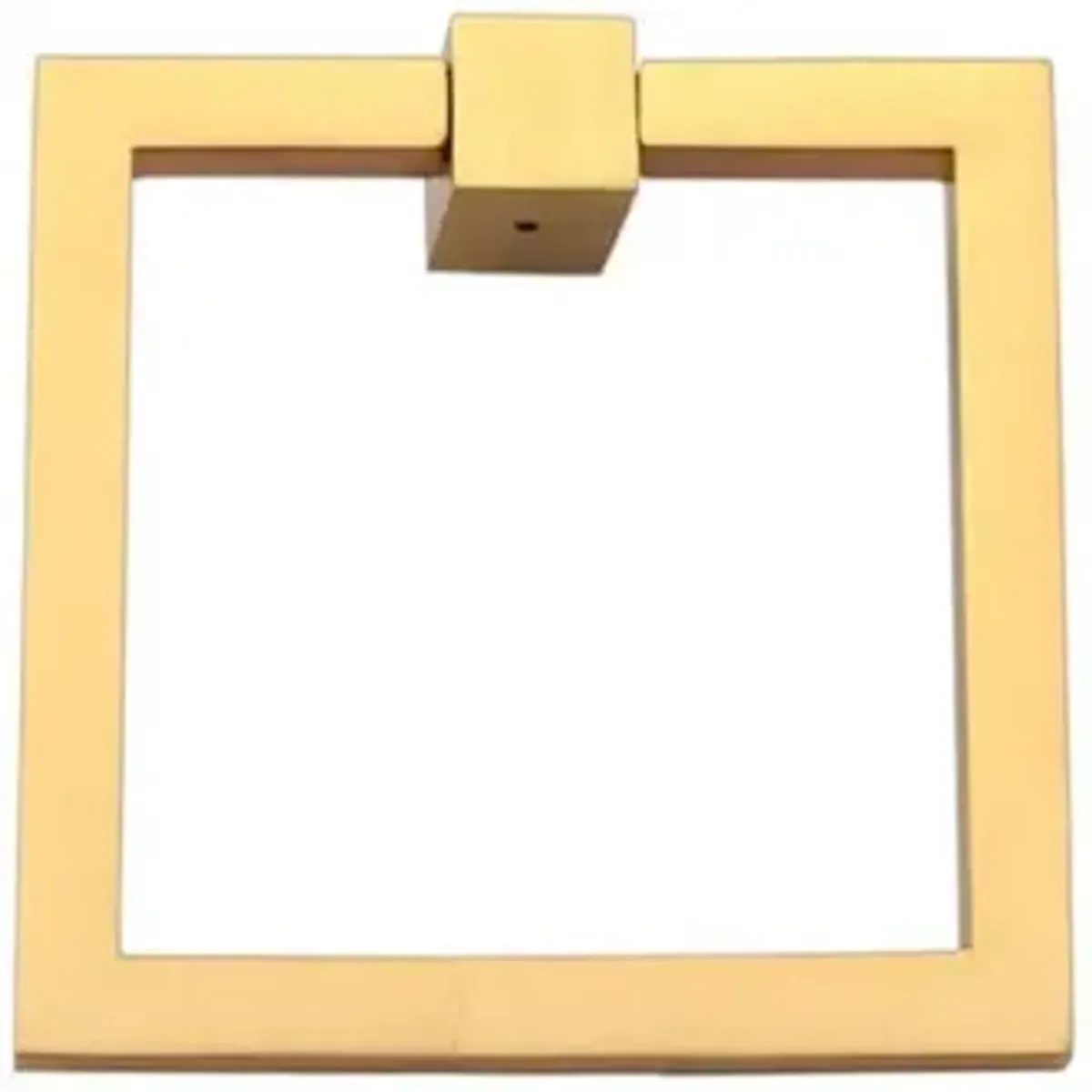 2" Square Ring Pull - Brushed Brass