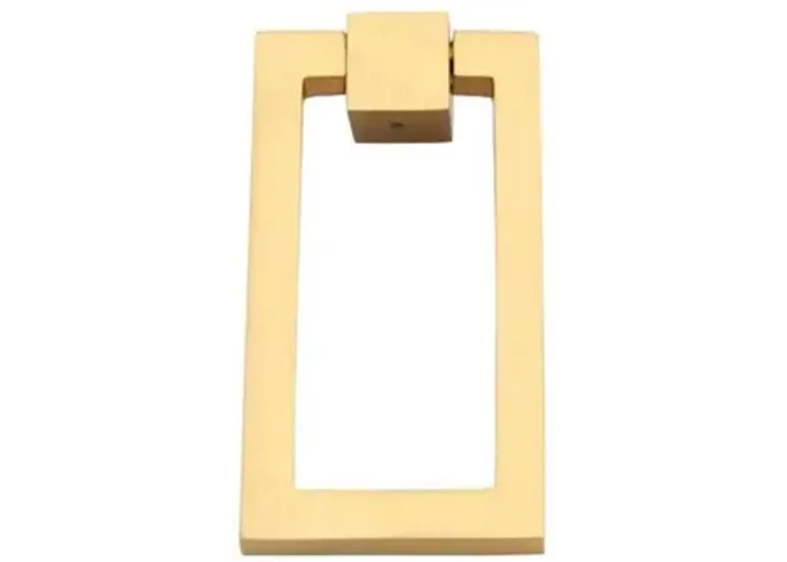 Rectangle Ring Pull - Brushed Brass