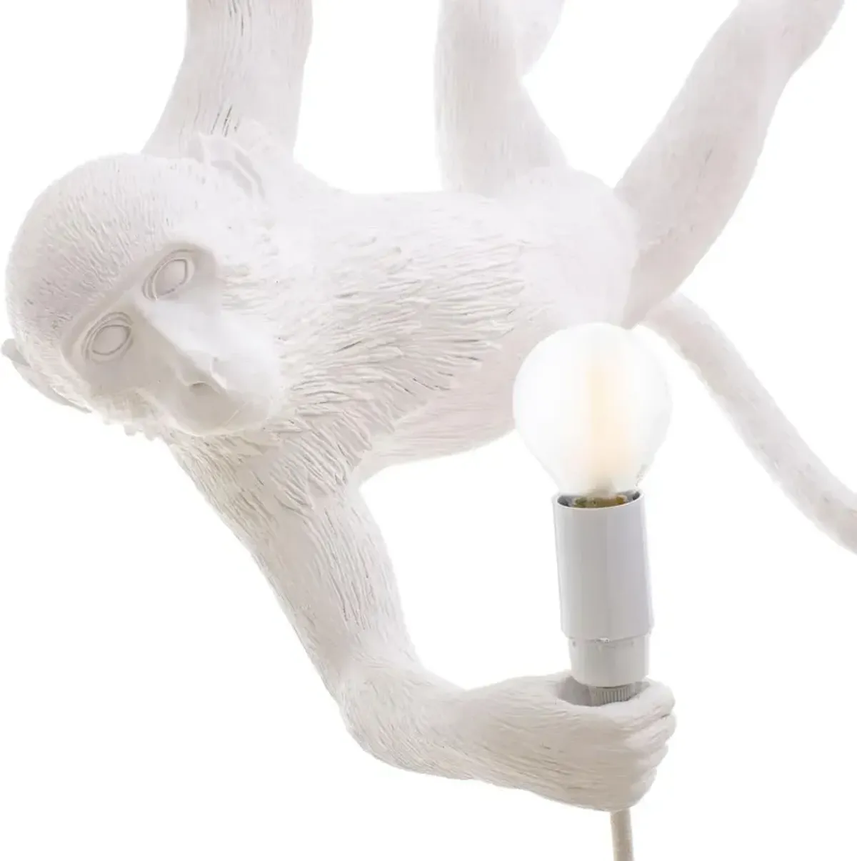 Monkey Lamp - Swinging White By Seletti