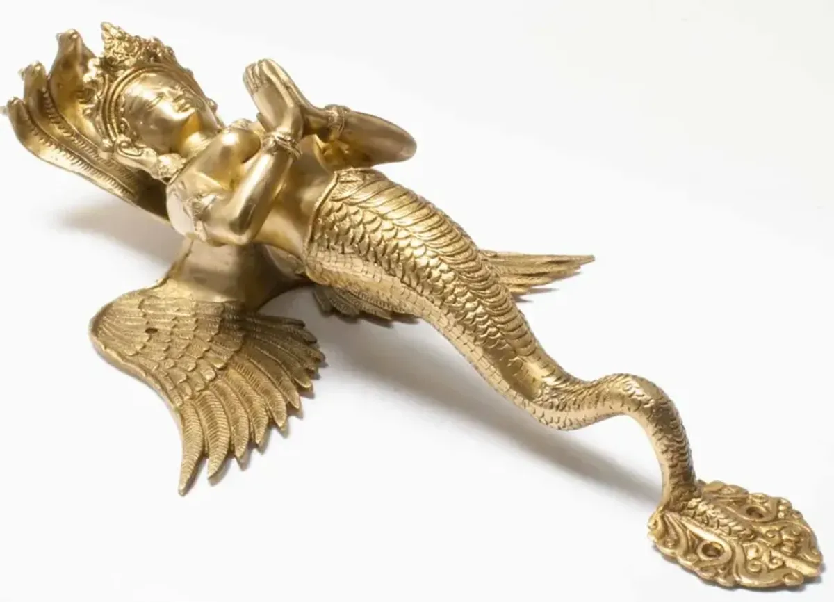 Brass Naykanya Mermaid Handle Large