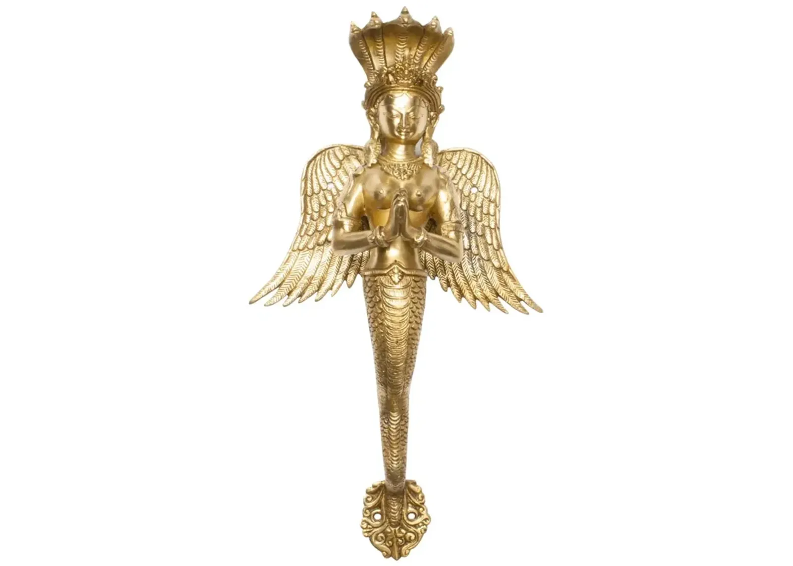 Brass Naykanya Mermaid Handle Large