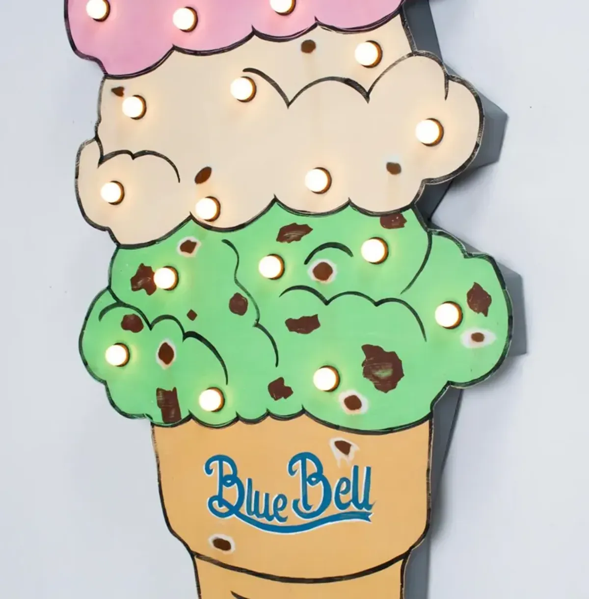 Blue Bell Mint Chocolate Chip Sign