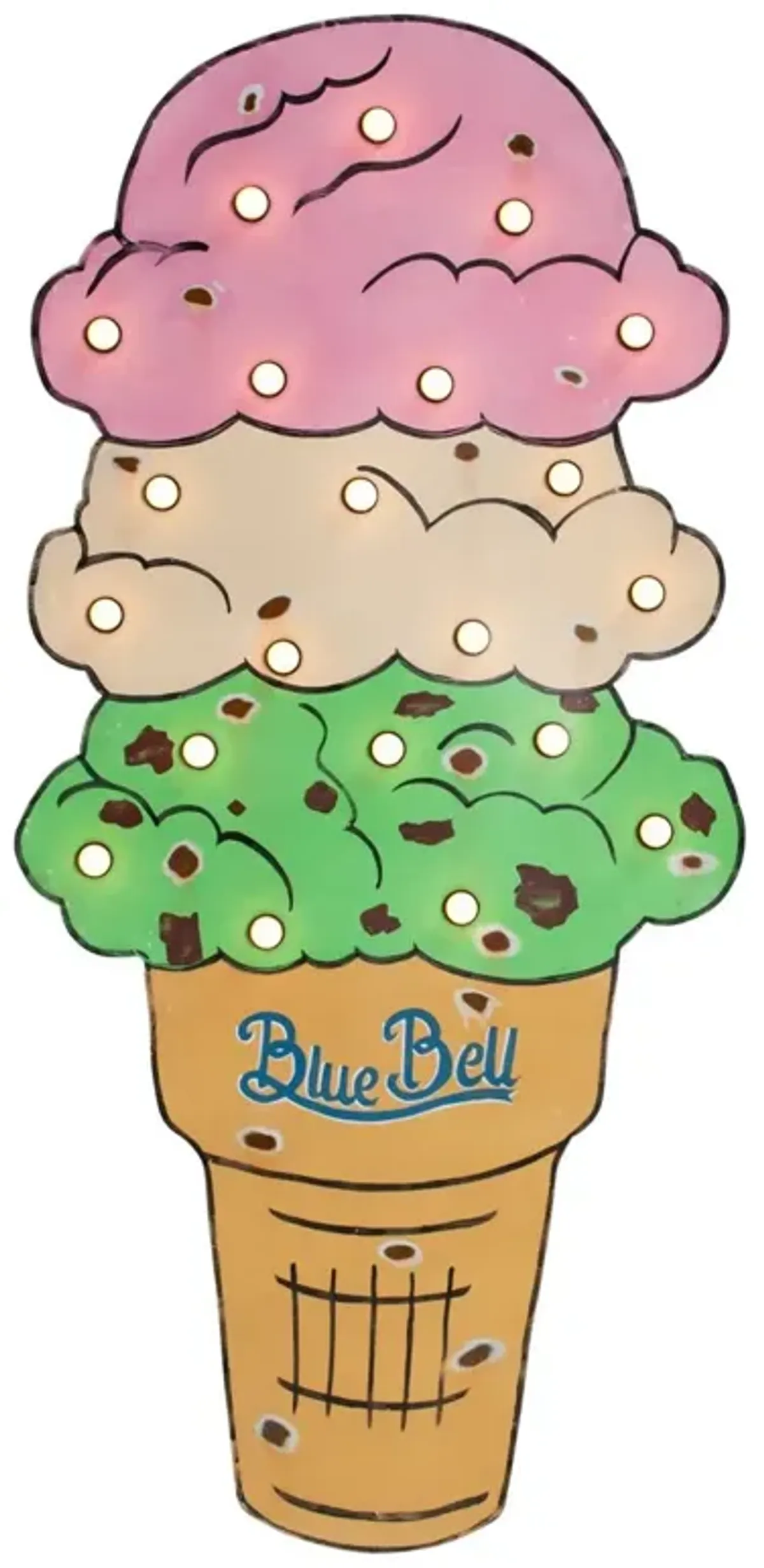 Blue Bell Mint Chocolate Chip Sign