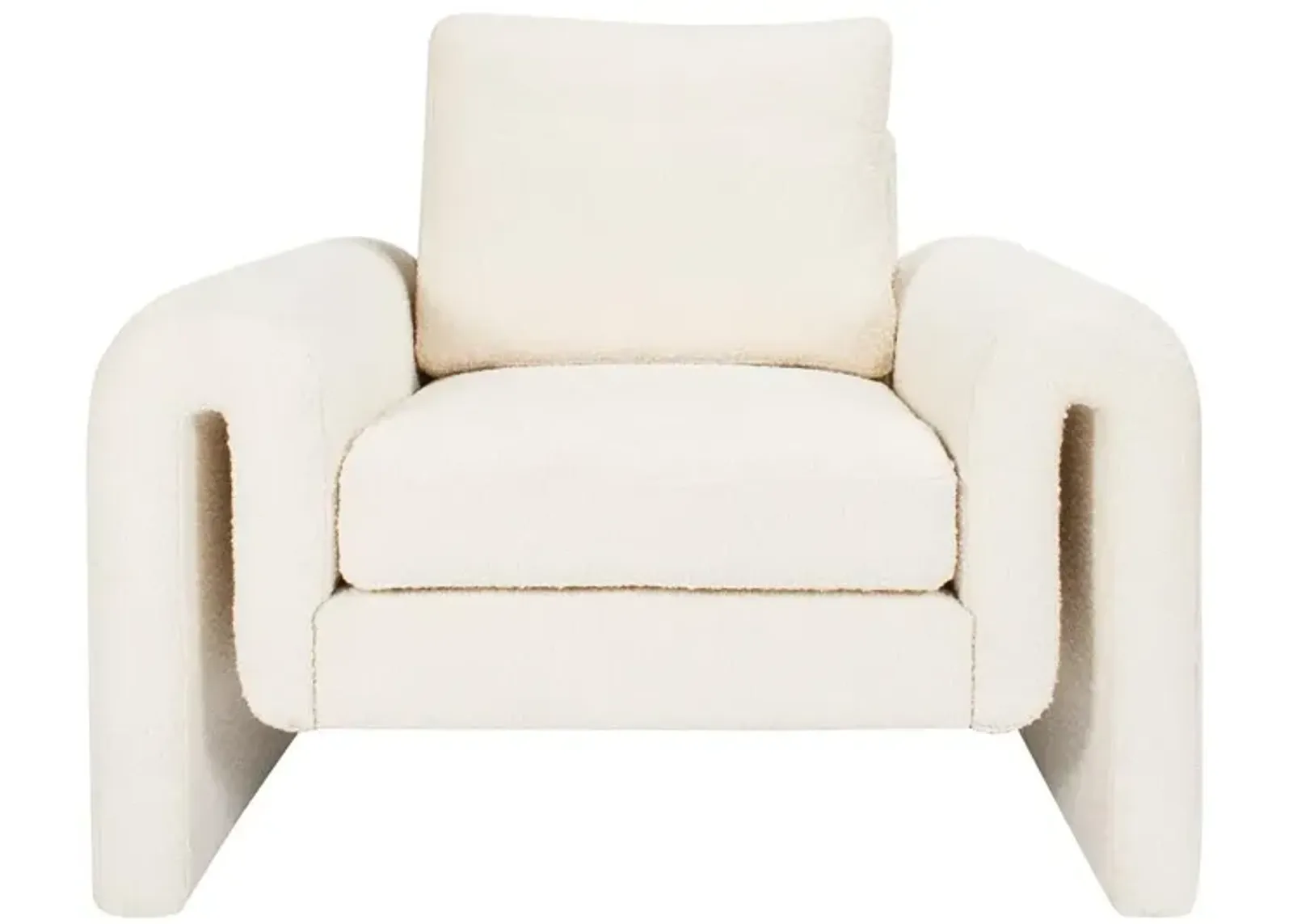 Promenade Chair in Ivory Boucle