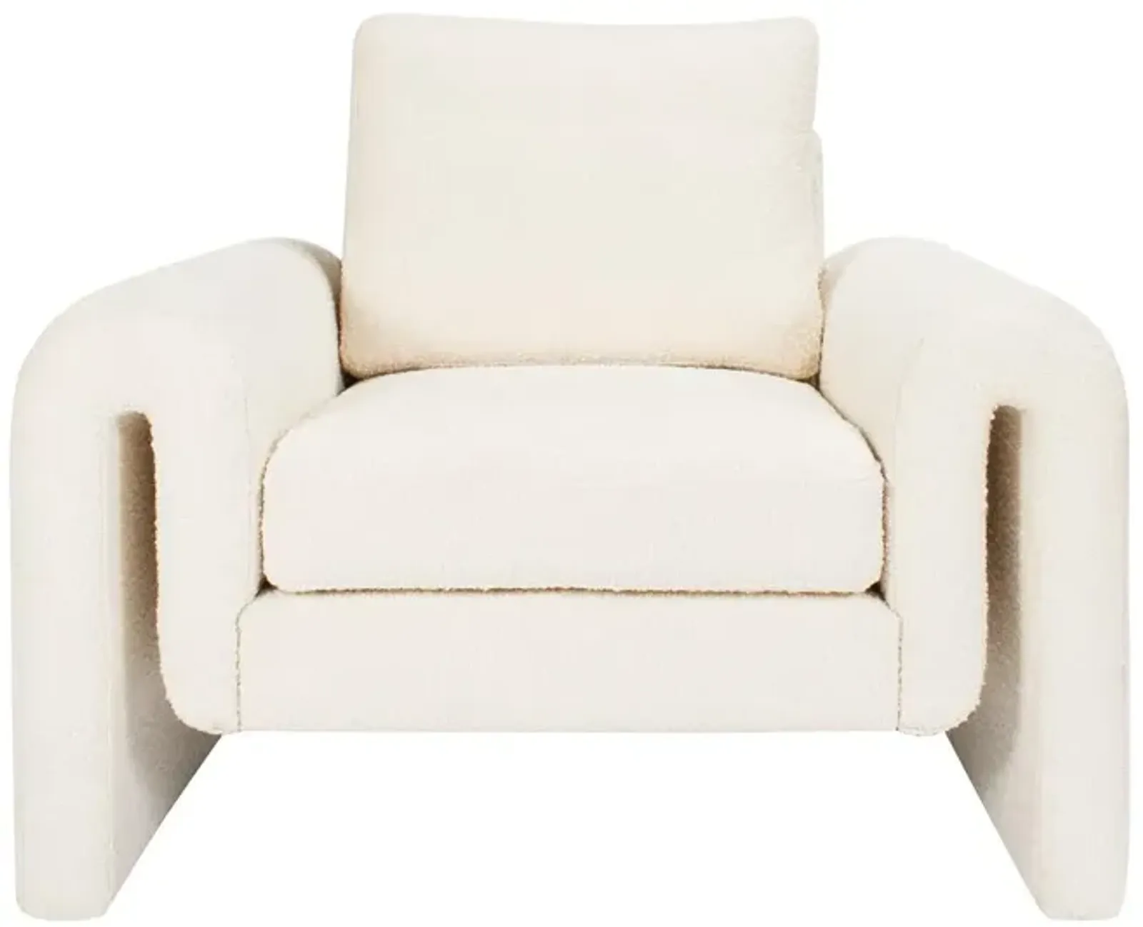 Promenade Chair in Ivory Boucle