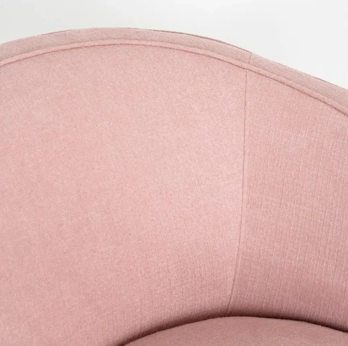 Helene Swivel Chair in Blush Linen