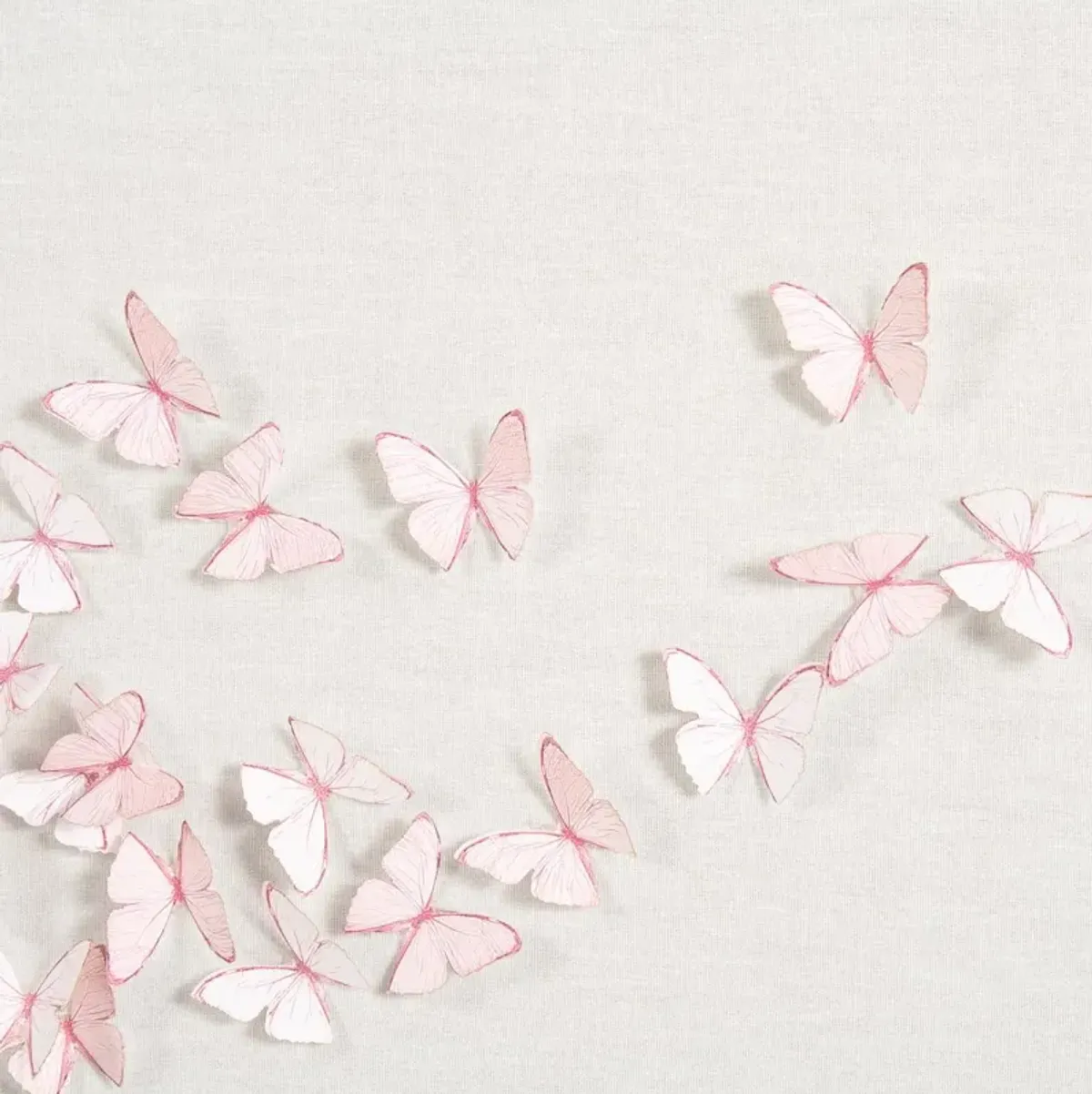 Butterfly Swarm - Light Pink