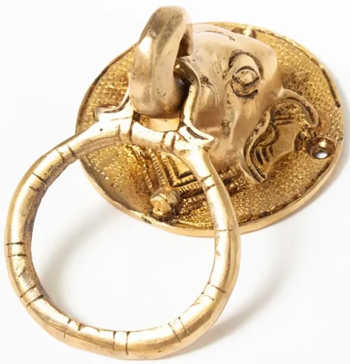 Brass Elephant Ring Pull