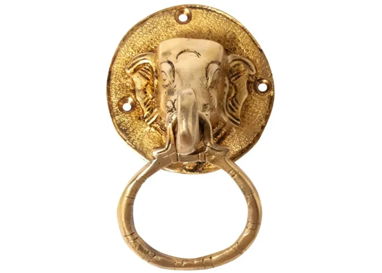 Brass Elephant Ring Pull