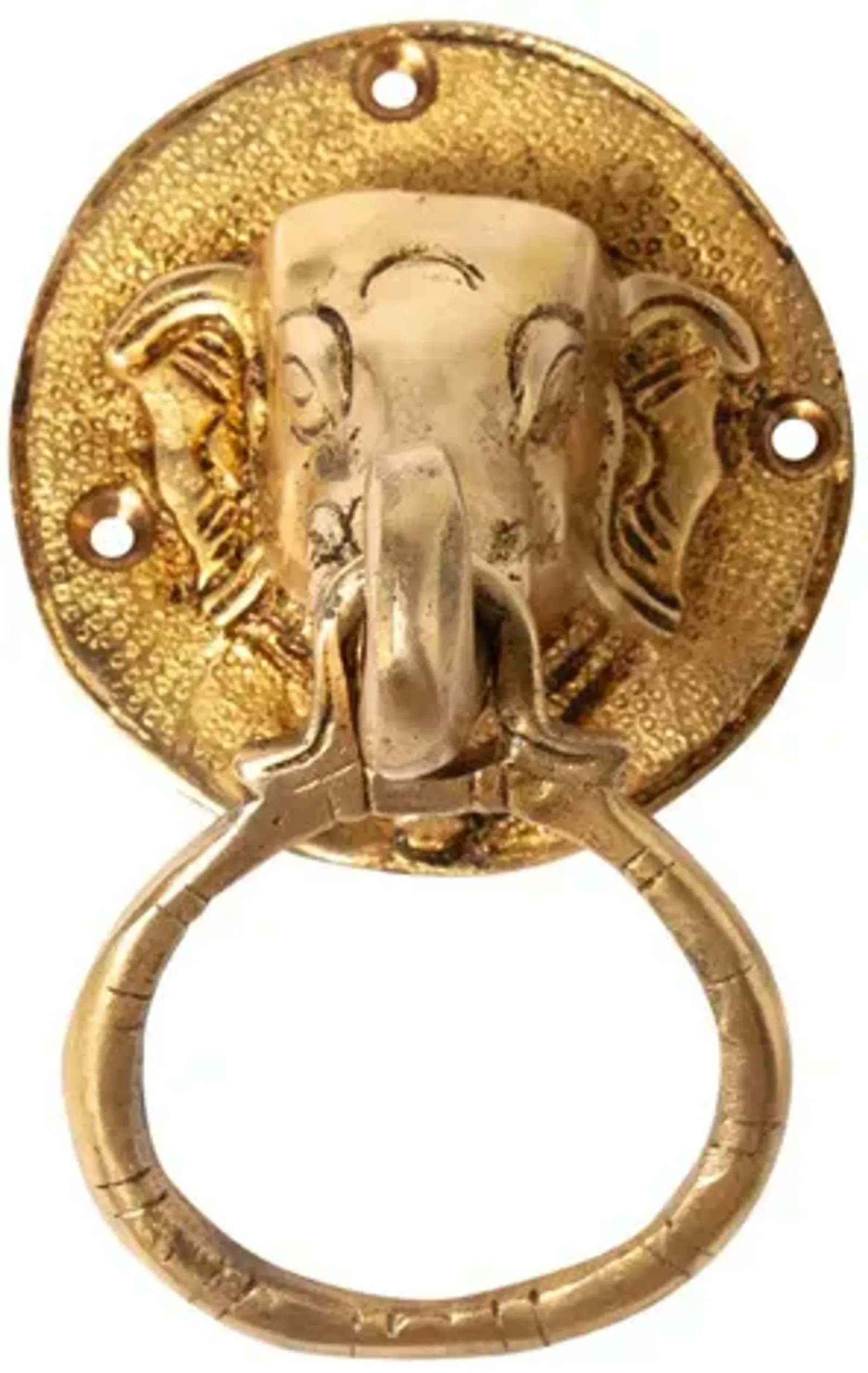 Brass Elephant Ring Pull