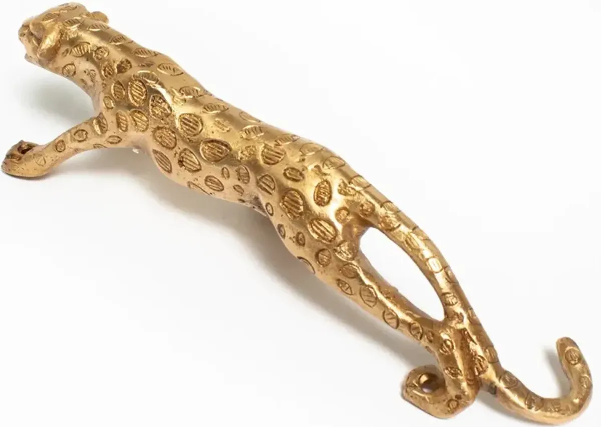 Brass Leopard Handle