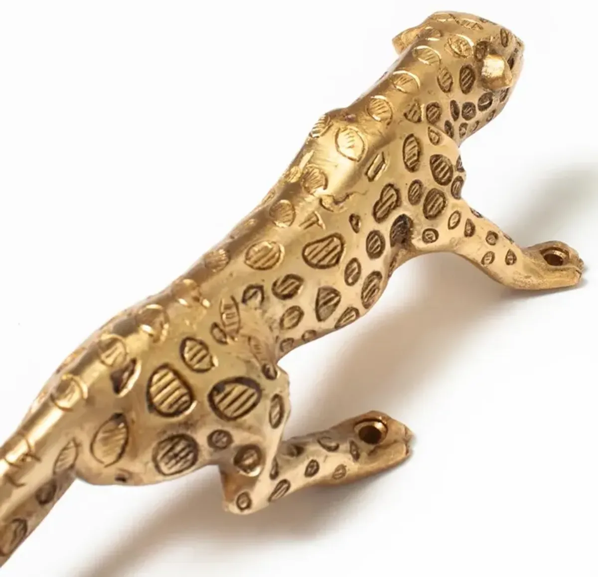 Brass Leopard Handle