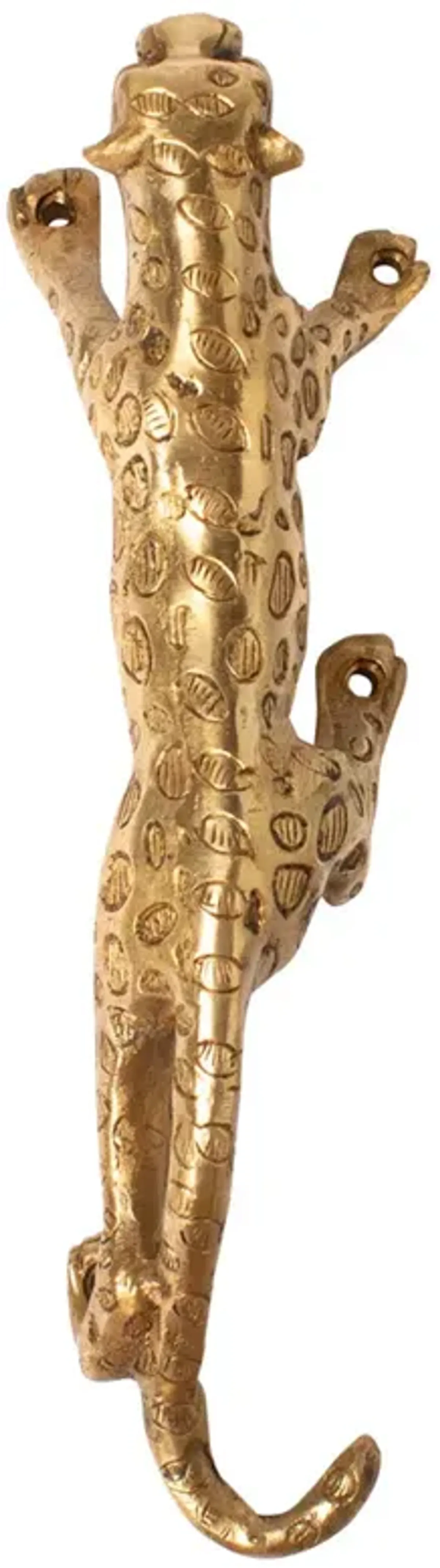 Brass Leopard Handle