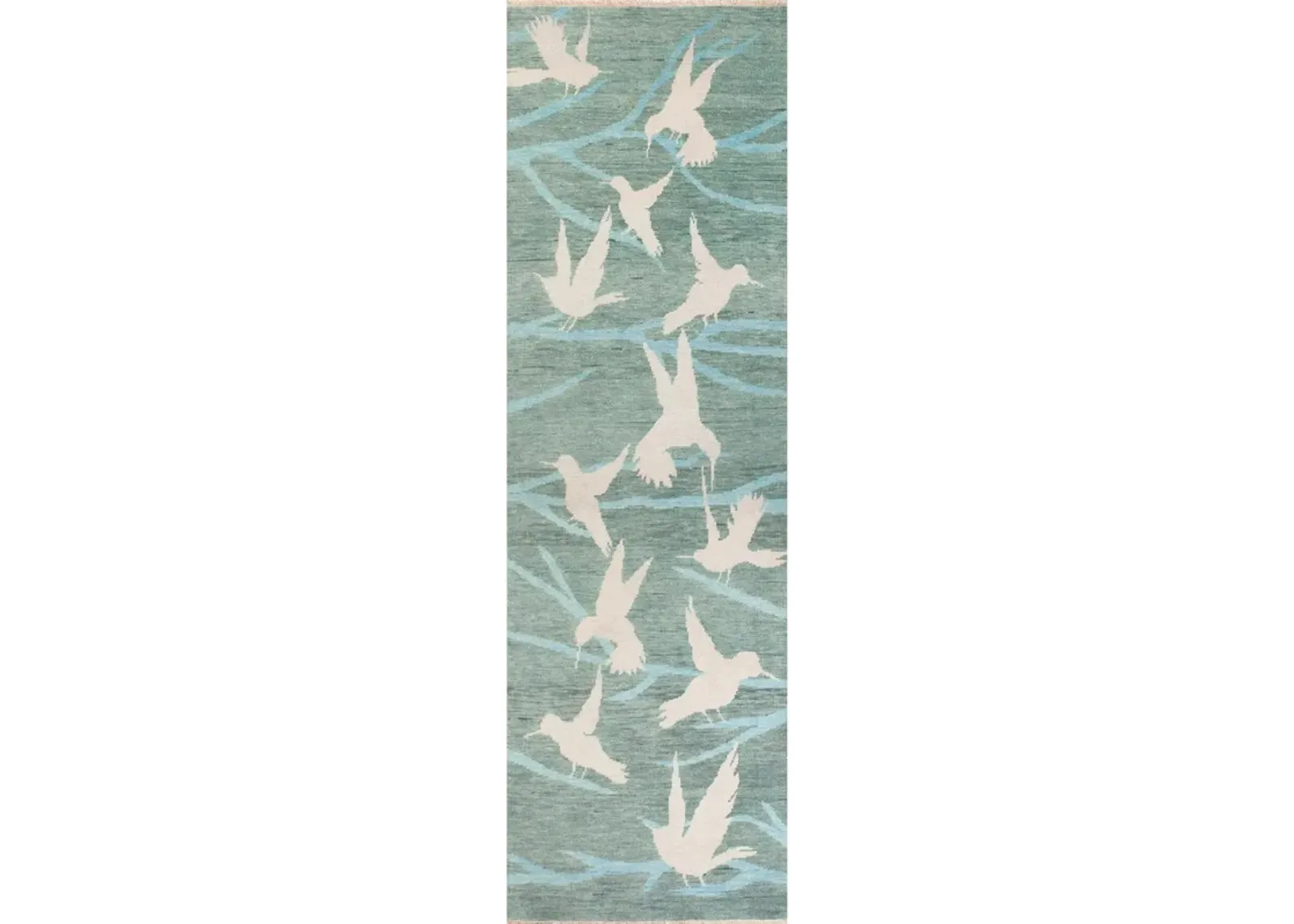 Hummingbird Turkish Knot Runner Rug