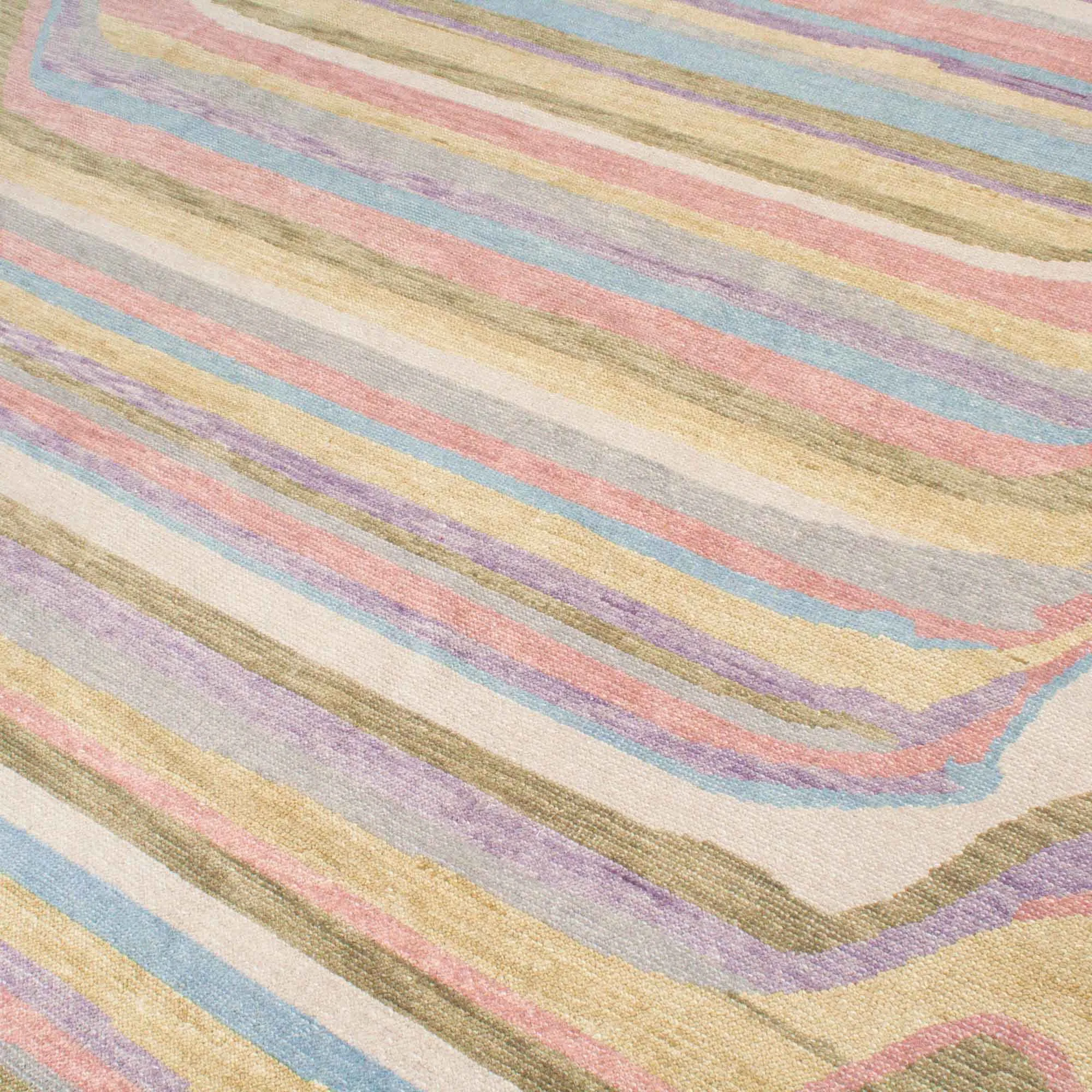 Paint Mix Turkish Knot Rug