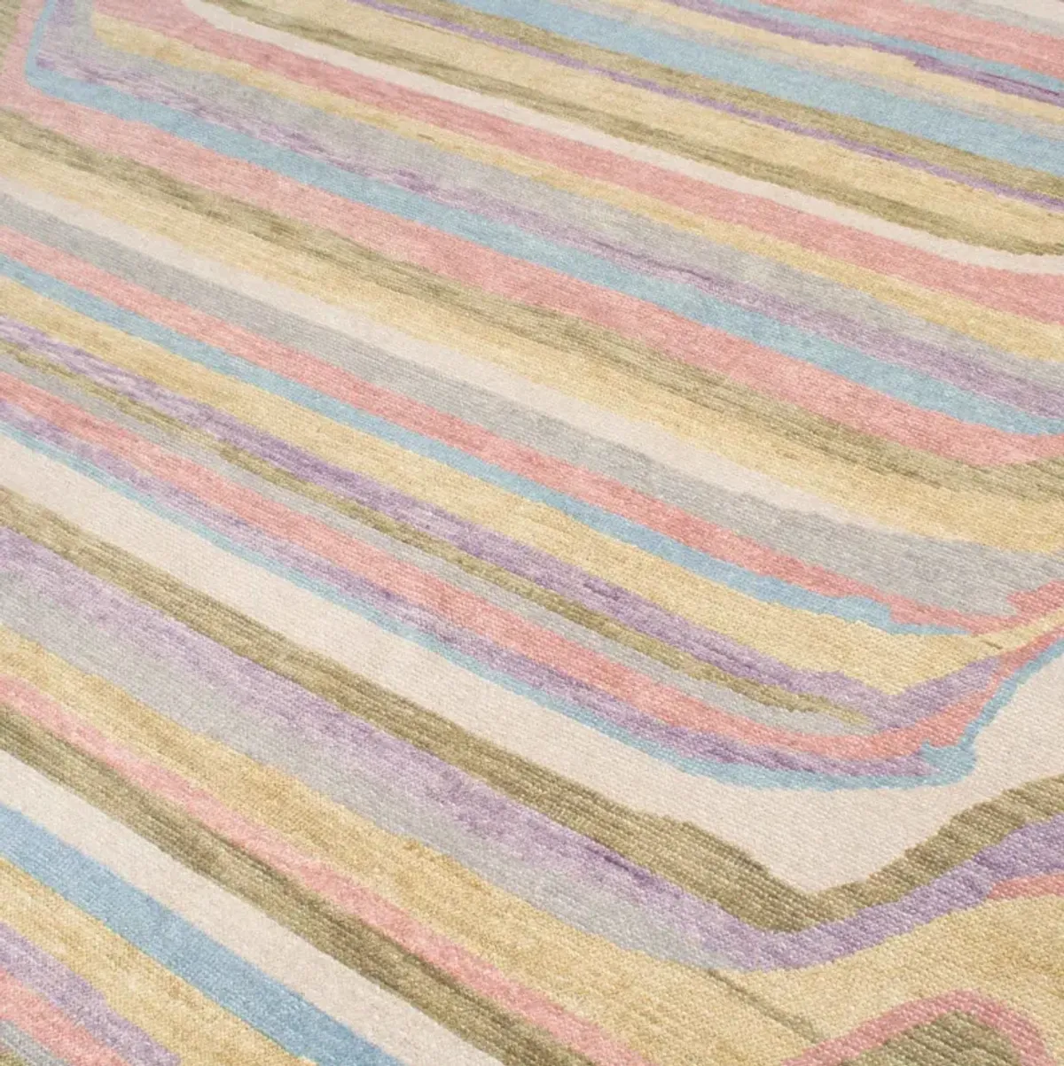 Paint Mix Turkish Knot Rug