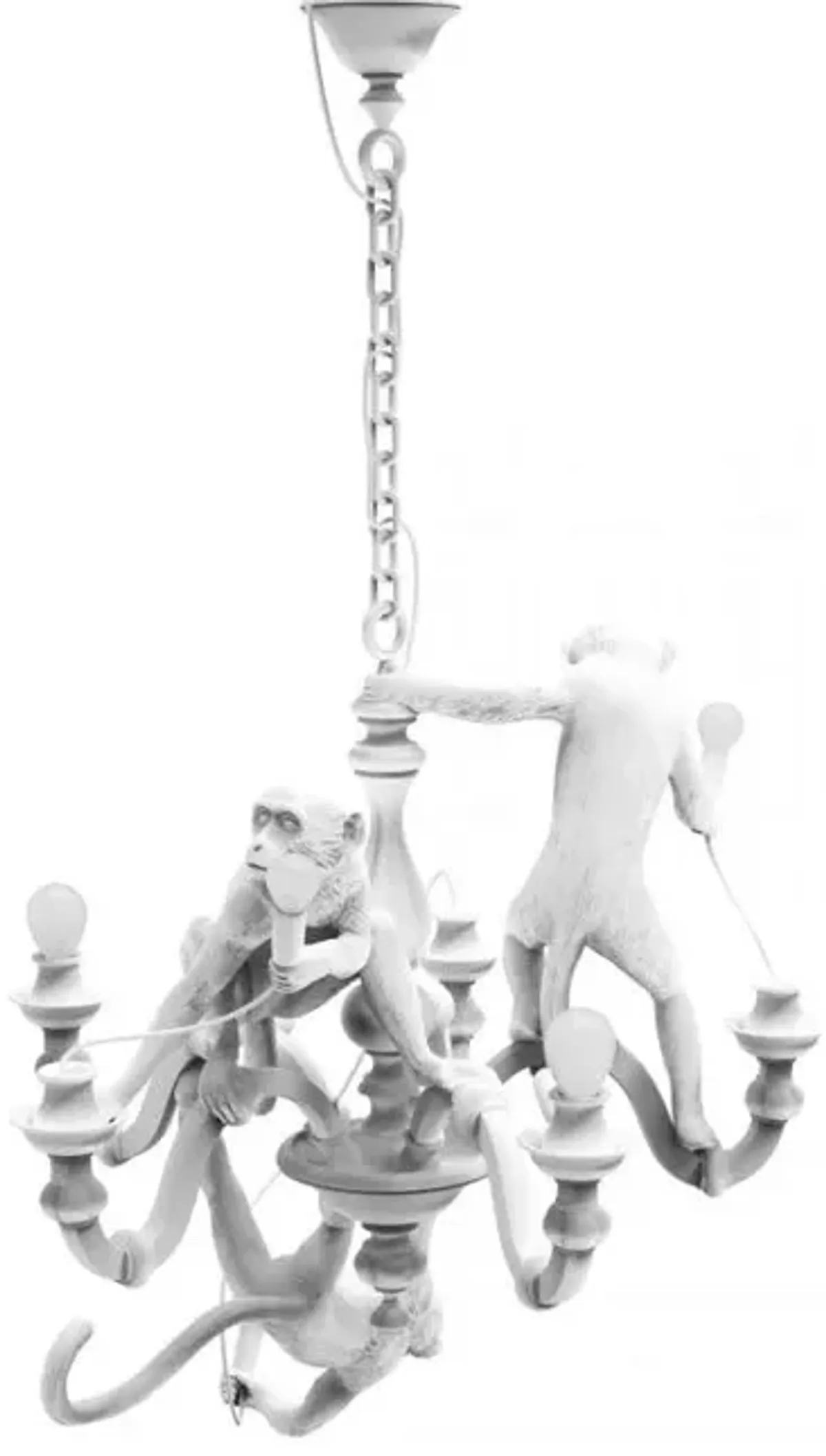 Monkey Lamp - Chandelier White By Seletti