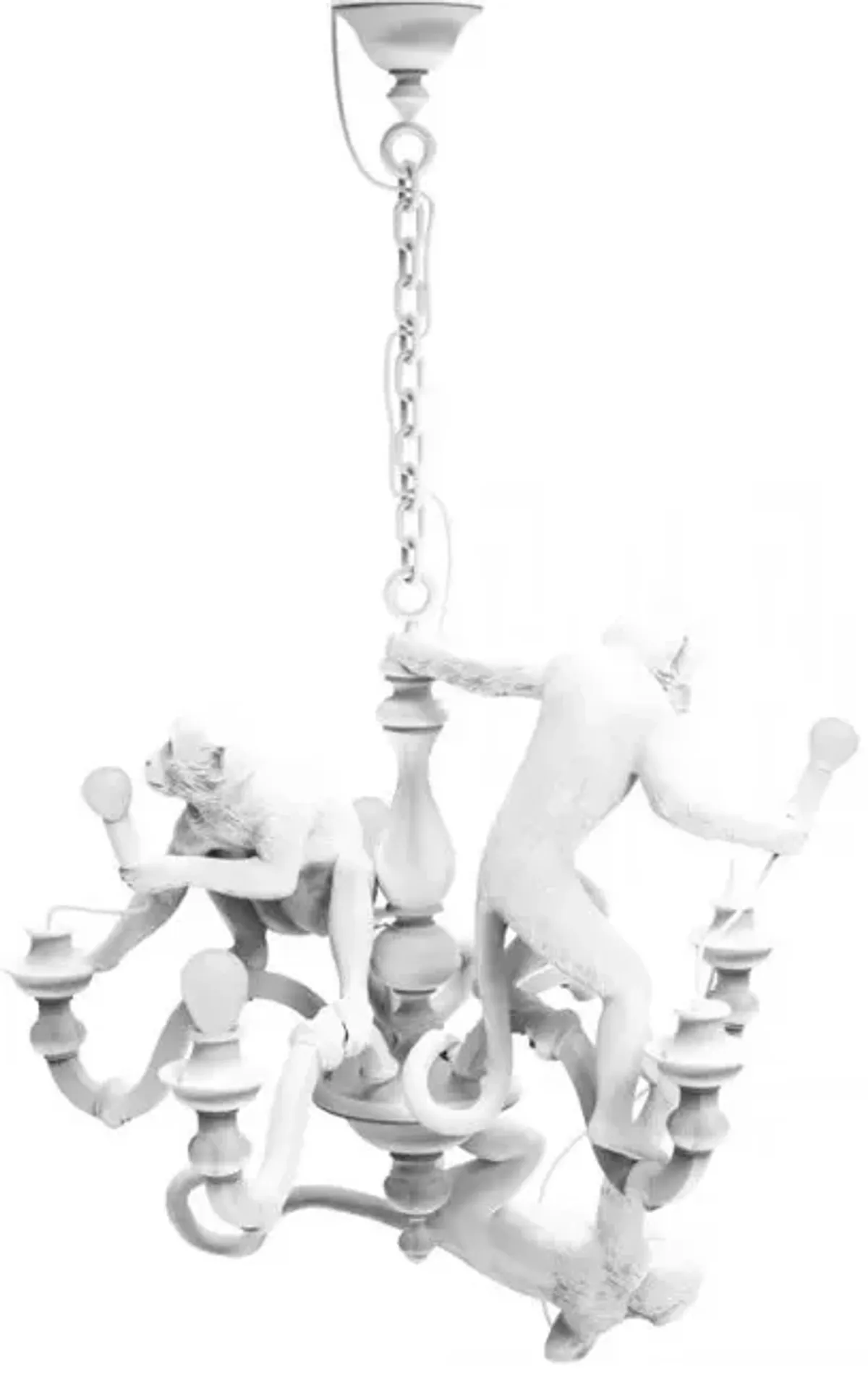 Monkey Lamp - Chandelier White By Seletti