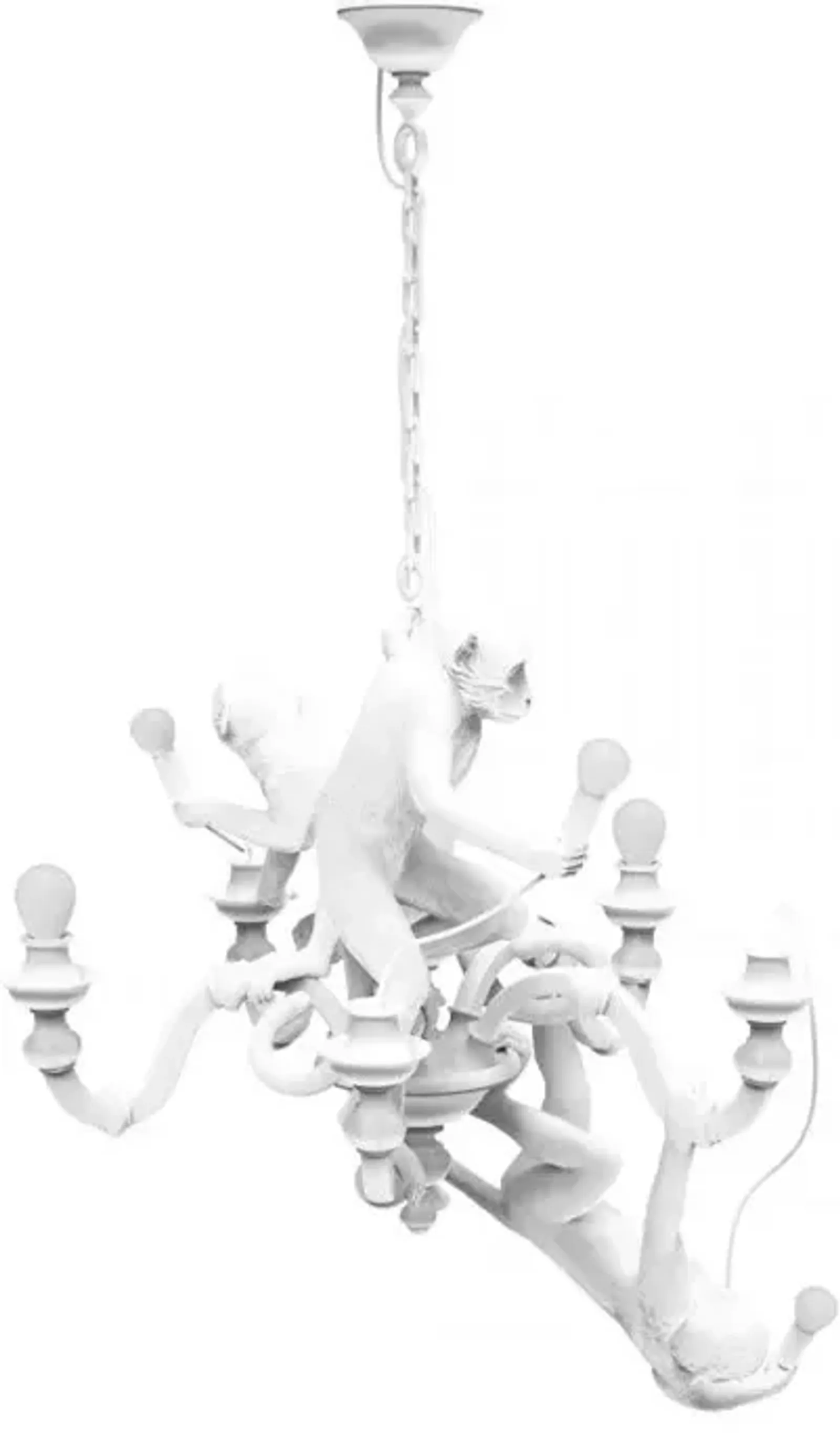 Monkey Lamp - Chandelier White By Seletti