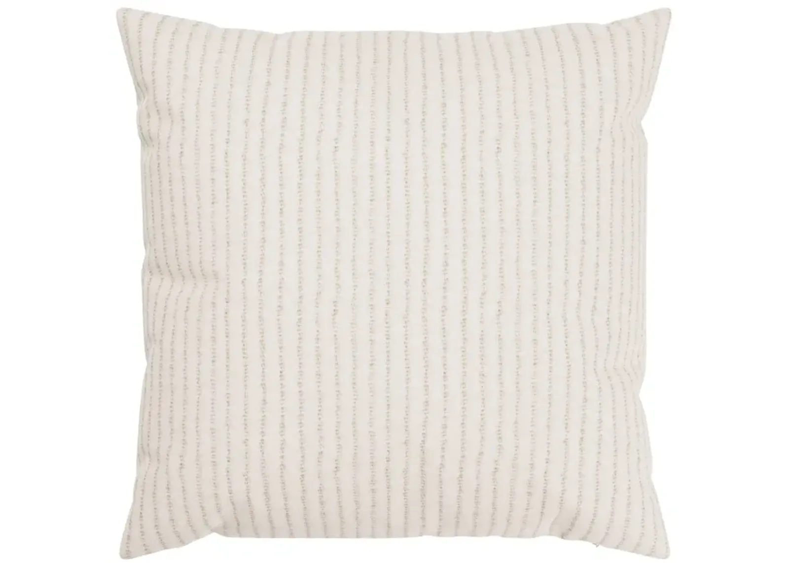 Dobby Natural Stripe Linen Pillow