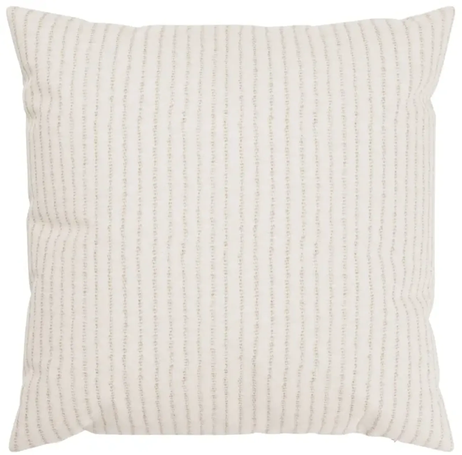 Dobby Natural Stripe Linen Pillow