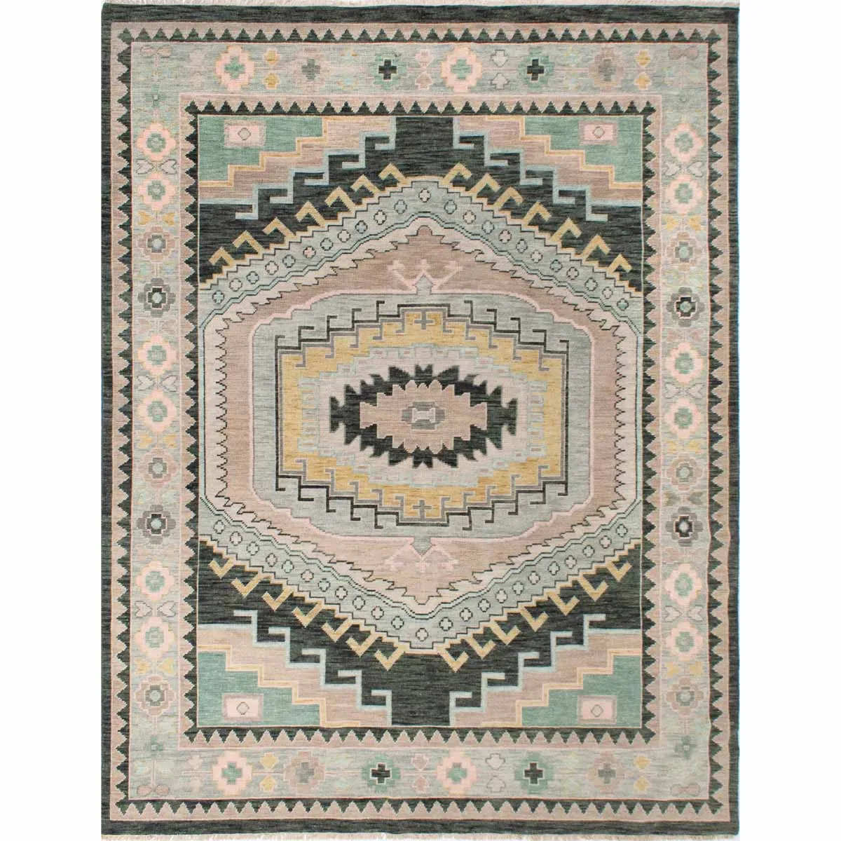 Saint Lisa Neutral Turkish Knot Rug