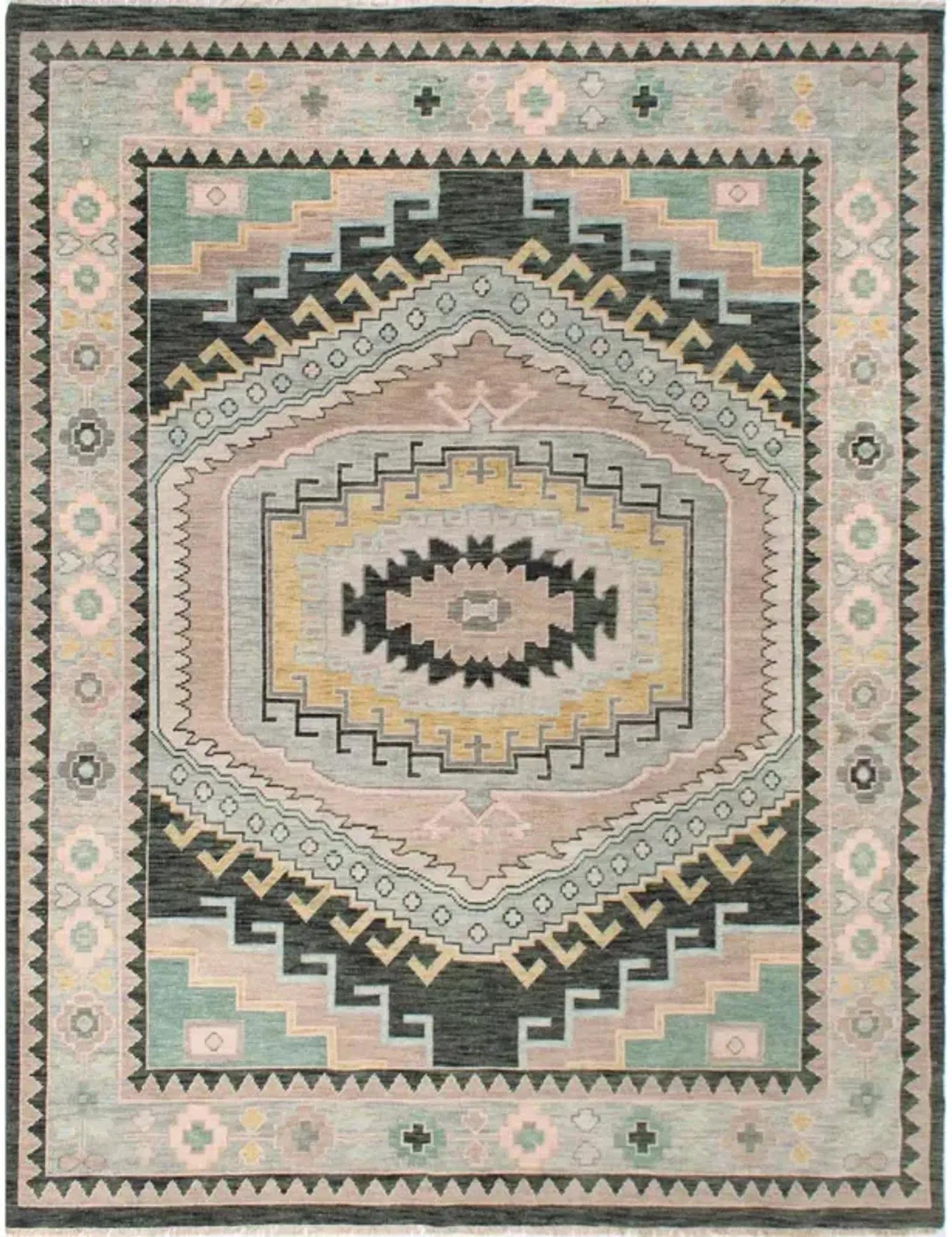 Saint Lisa Neutral Turkish Knot Rug