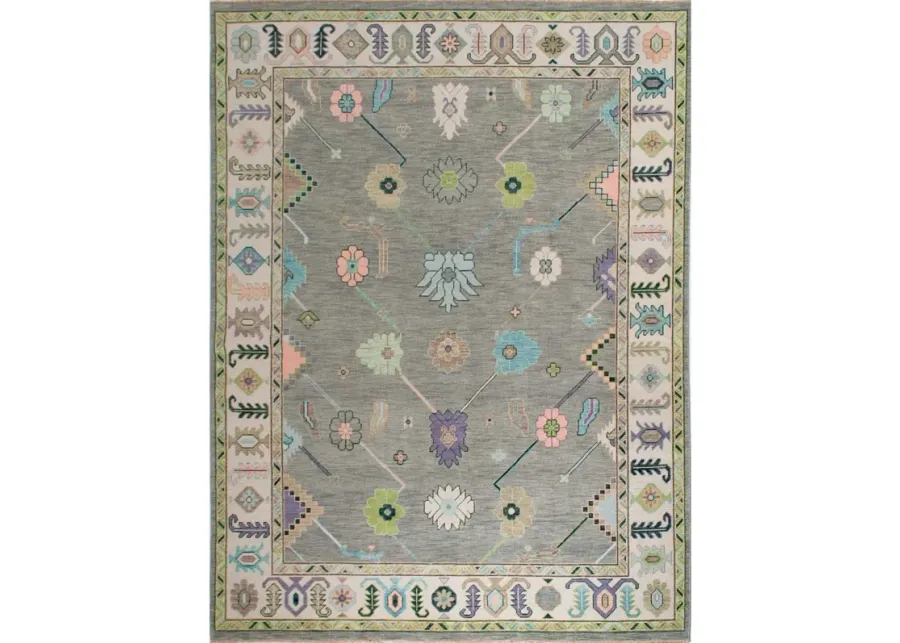 Poppy Pastel Turkish Knot Rug