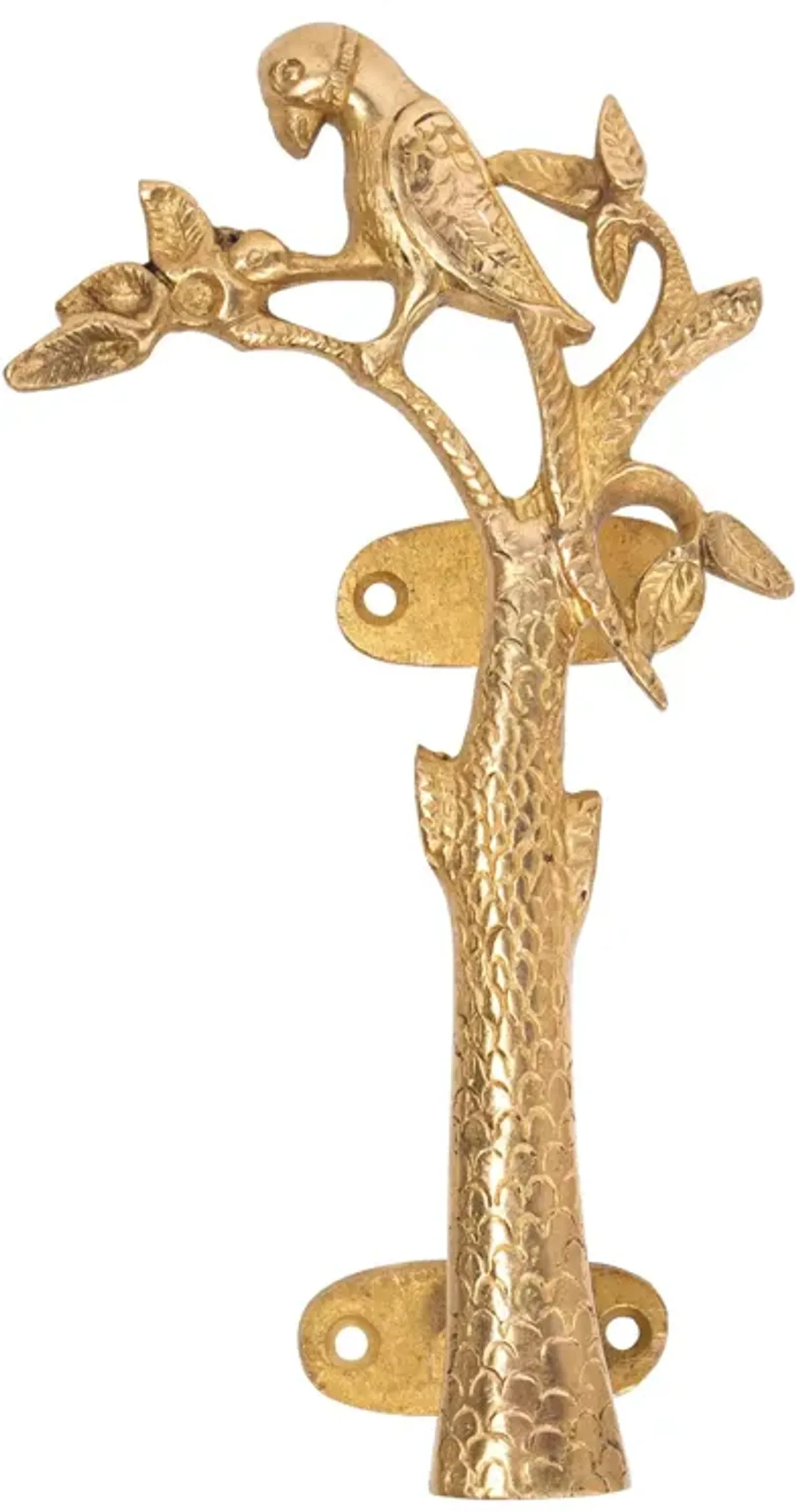 Brass Parrot Handle - Left