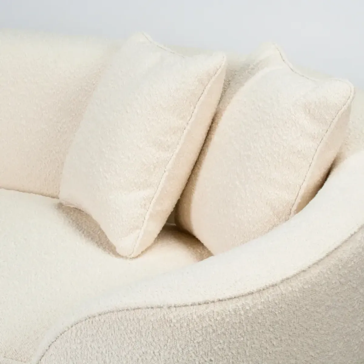 Martita Sofa in Ivory Boucle