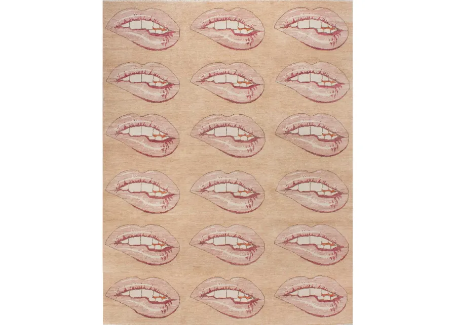 Lip Tease Turkish Knot Rug