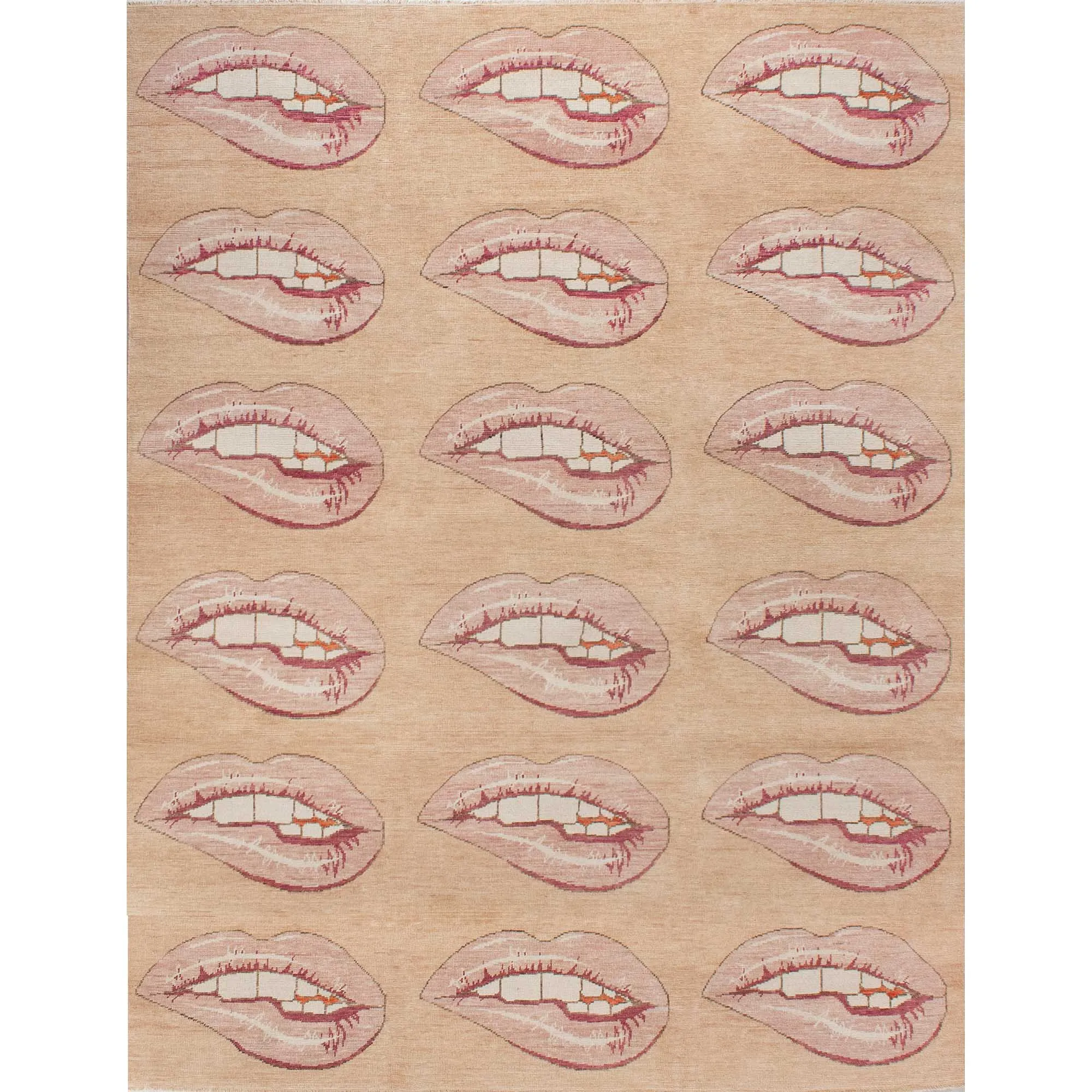 Lip Tease Turkish Knot Rug