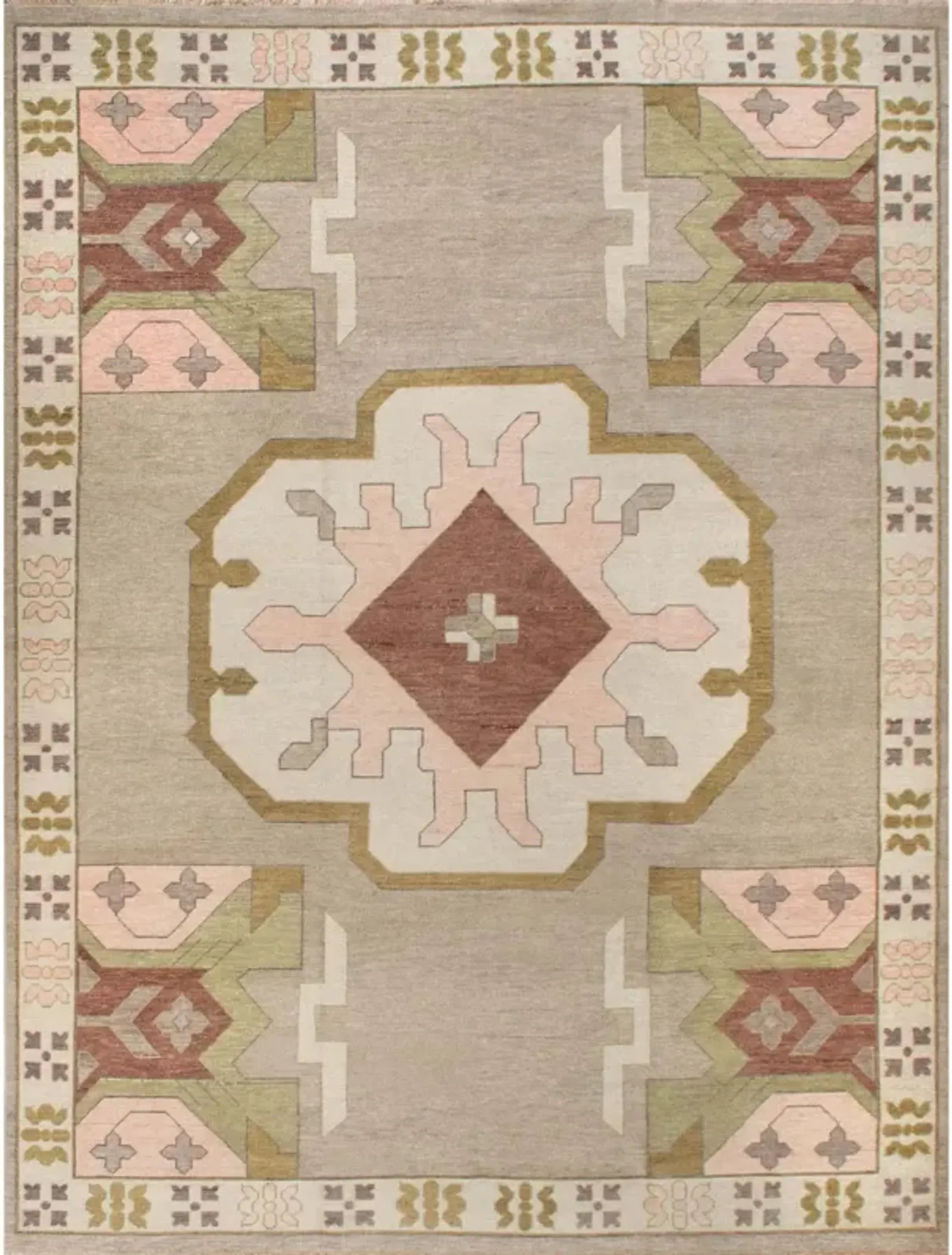 Zara Earth Tones Turkish Knot Rug