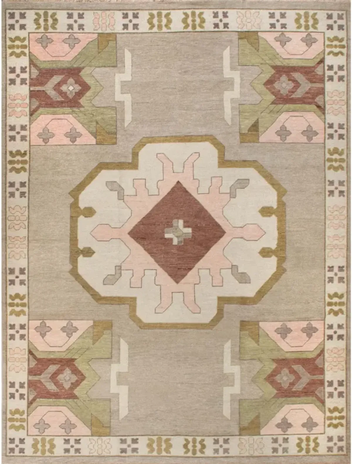 Zara Earth Tones Turkish Knot Rug