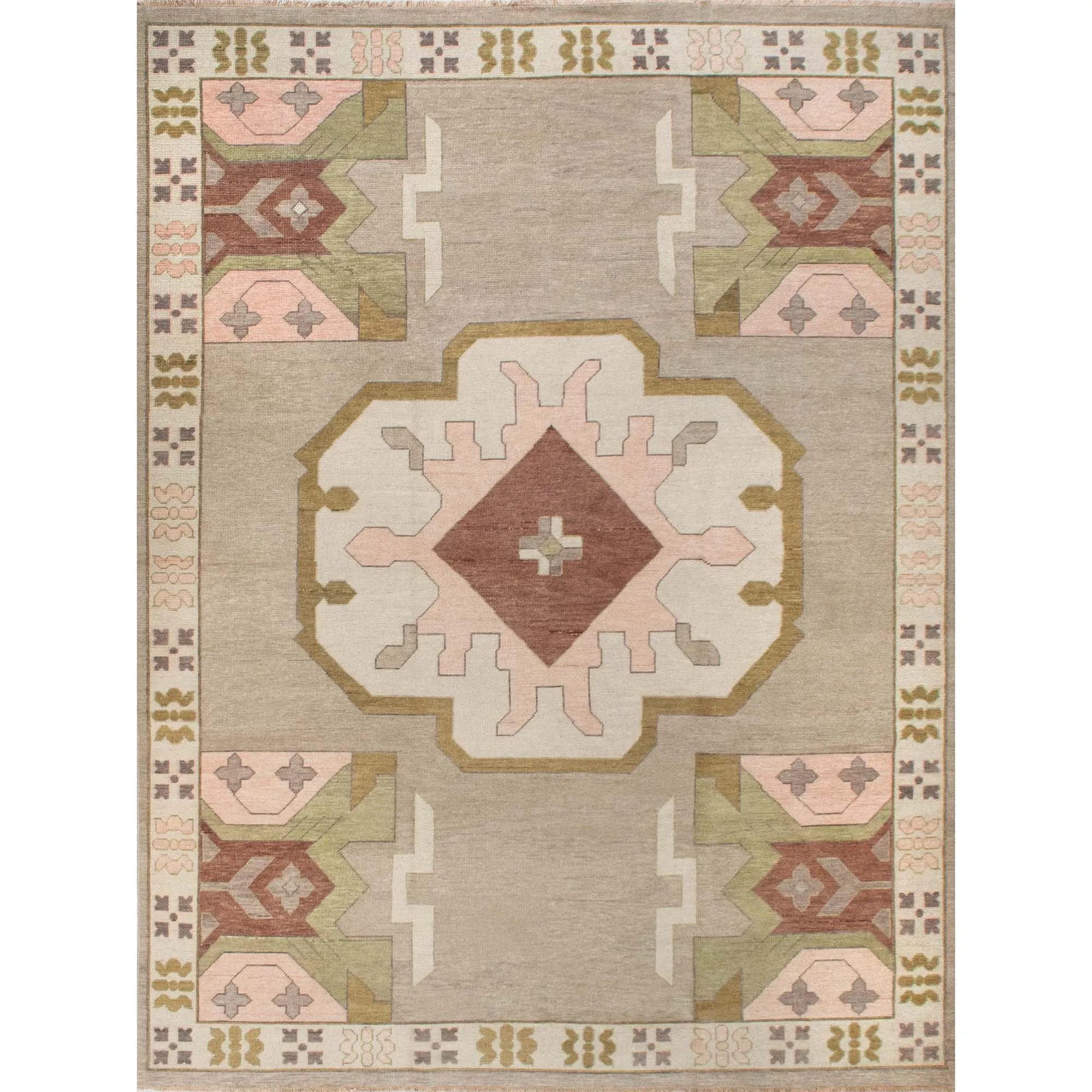 Zara Earth Tones Turkish Knot Rug