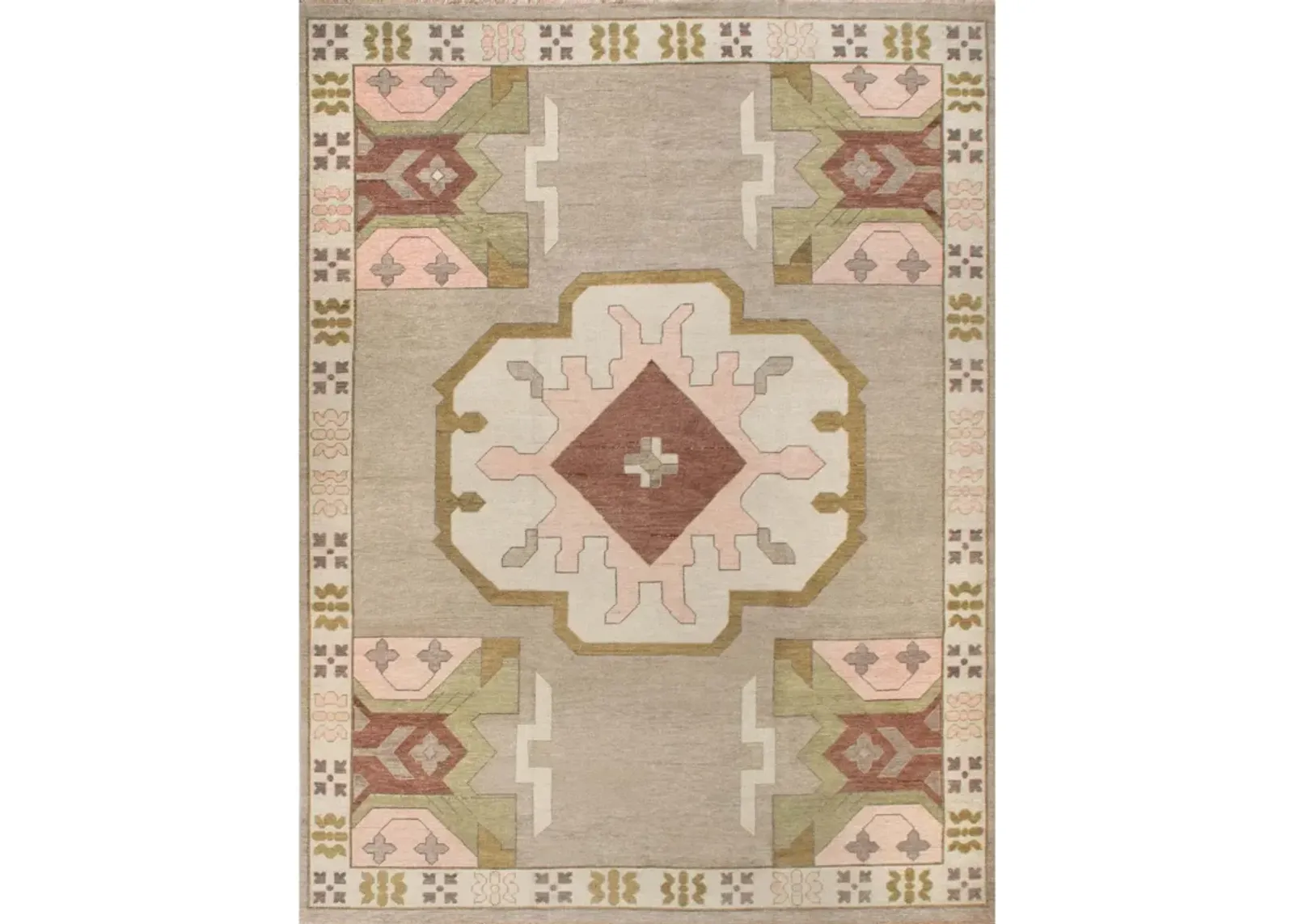 Zara Earth Tones Turkish Knot Rug