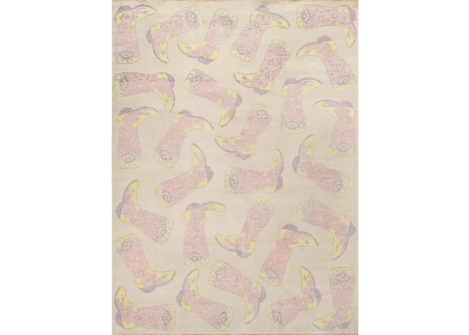 Pastel Kicker Turkish Knot Rug