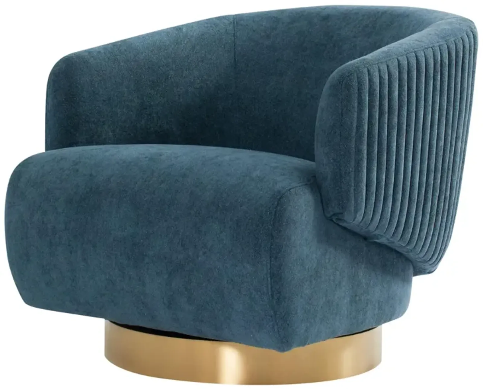 Come Next Monday Swivel Chair In Indigo