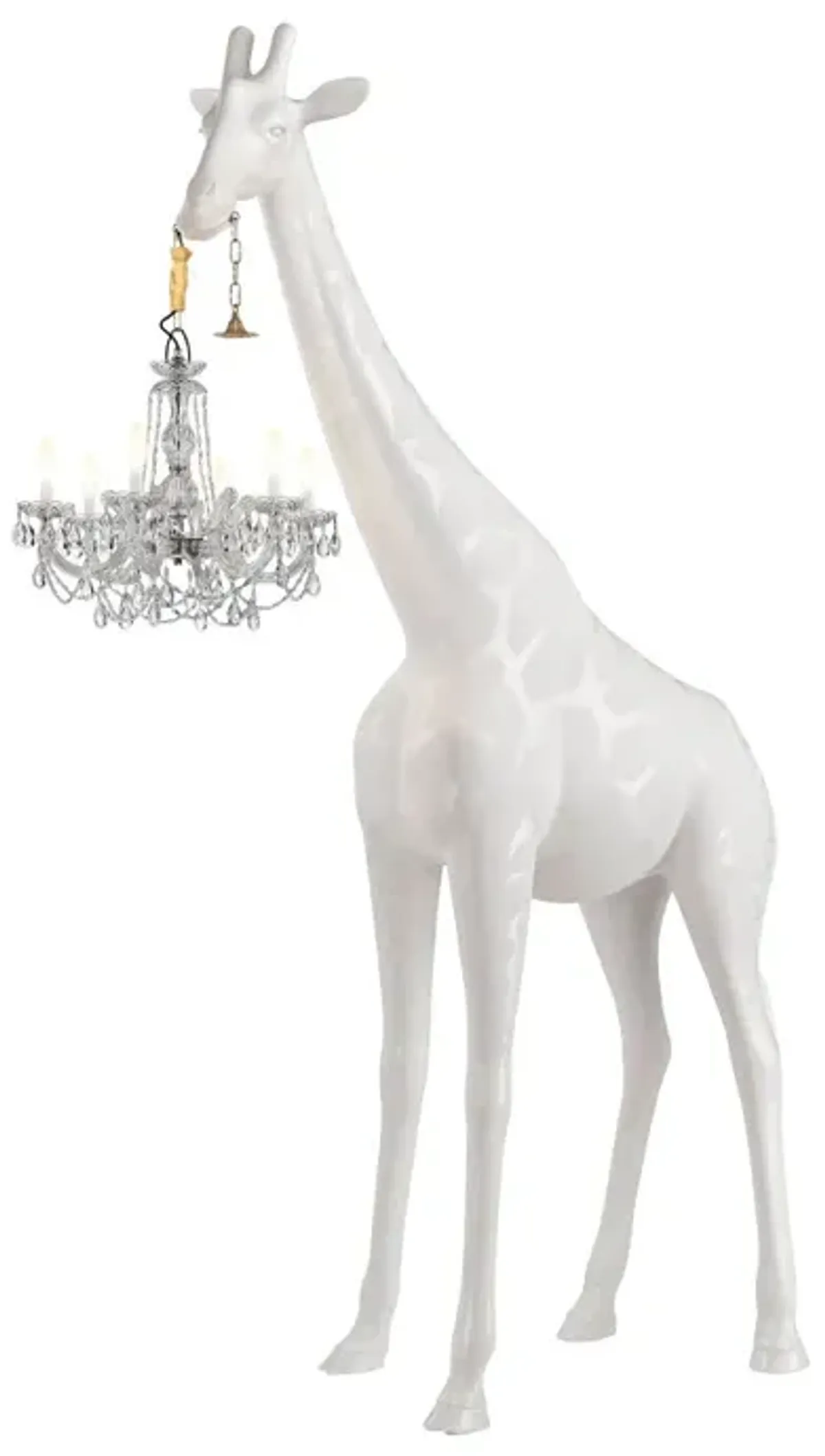 Giraffe In Love Outdoor - White