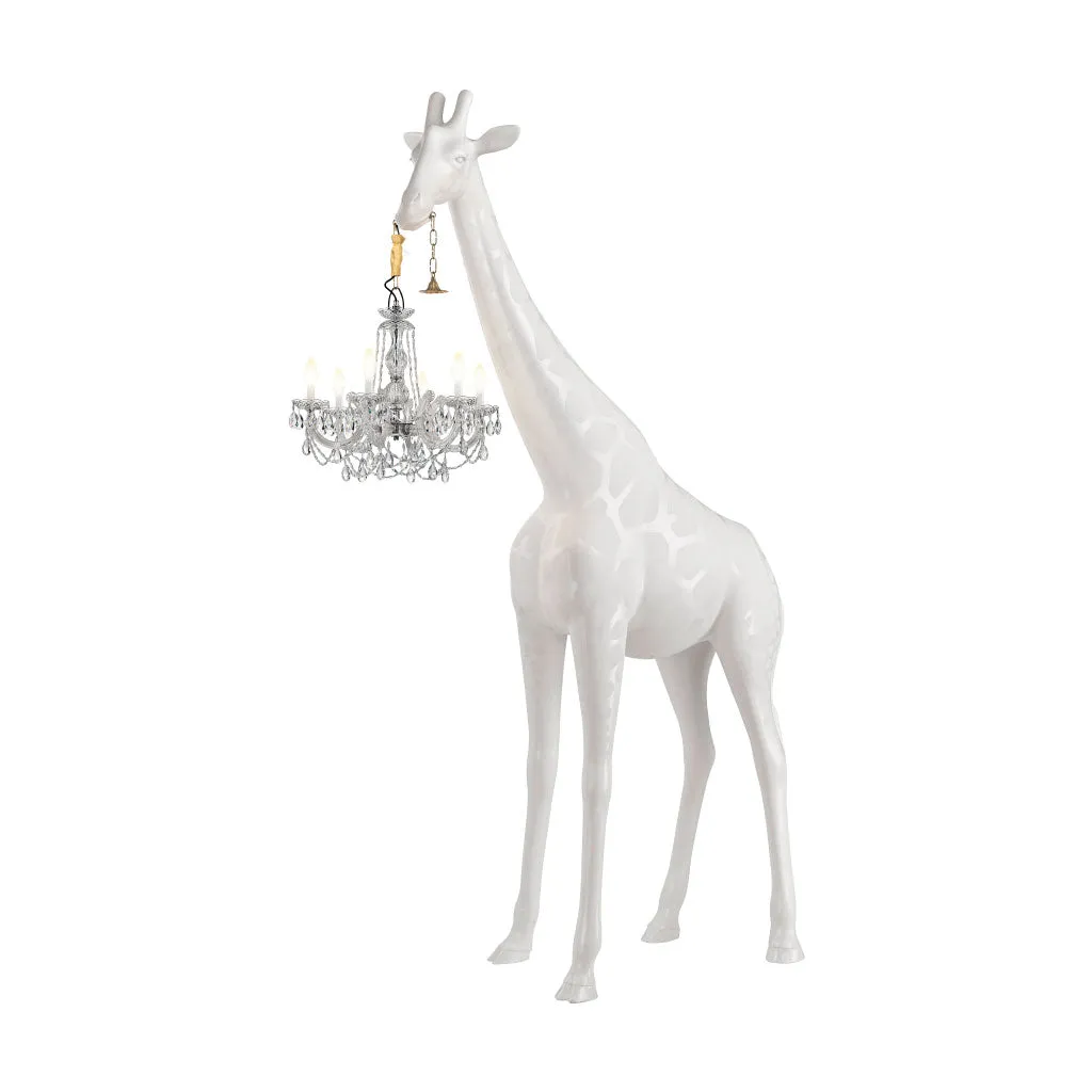 Giraffe In Love Outdoor - White