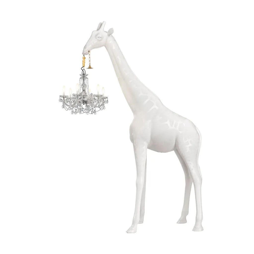 Giraffe In Love Outdoor - White