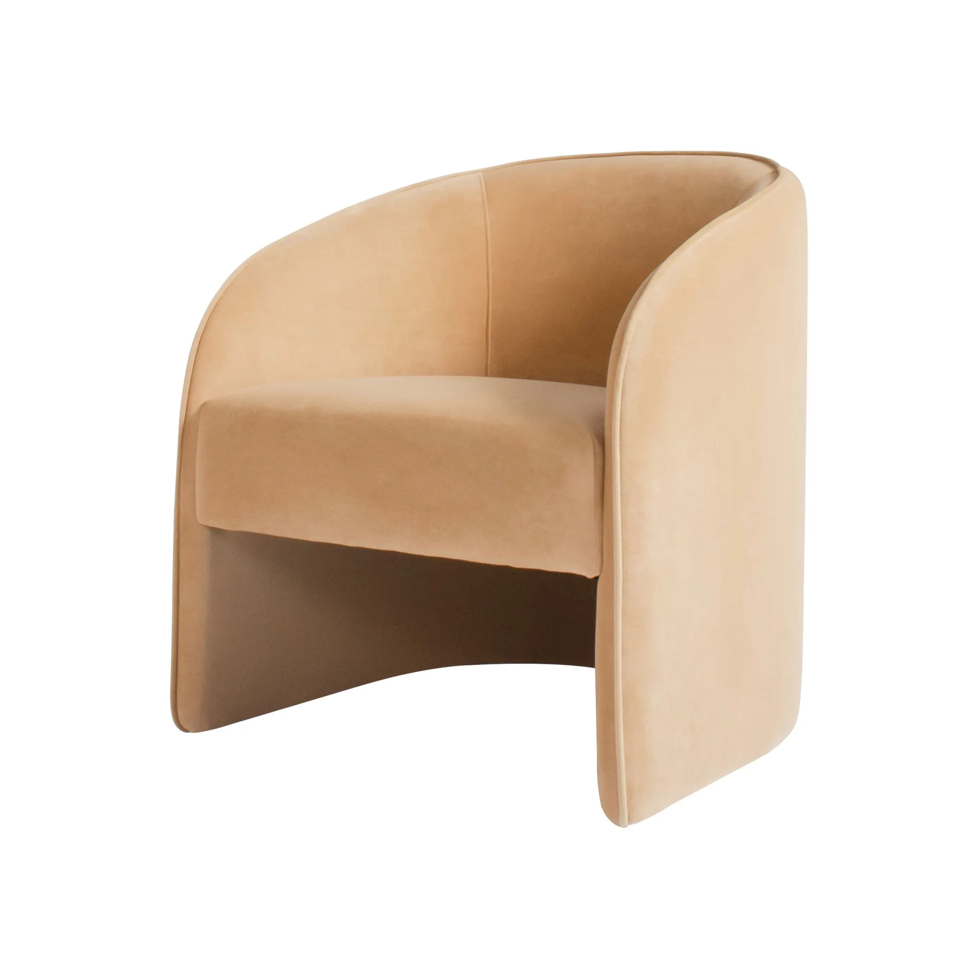 Knox Chair In Caramel Velvet