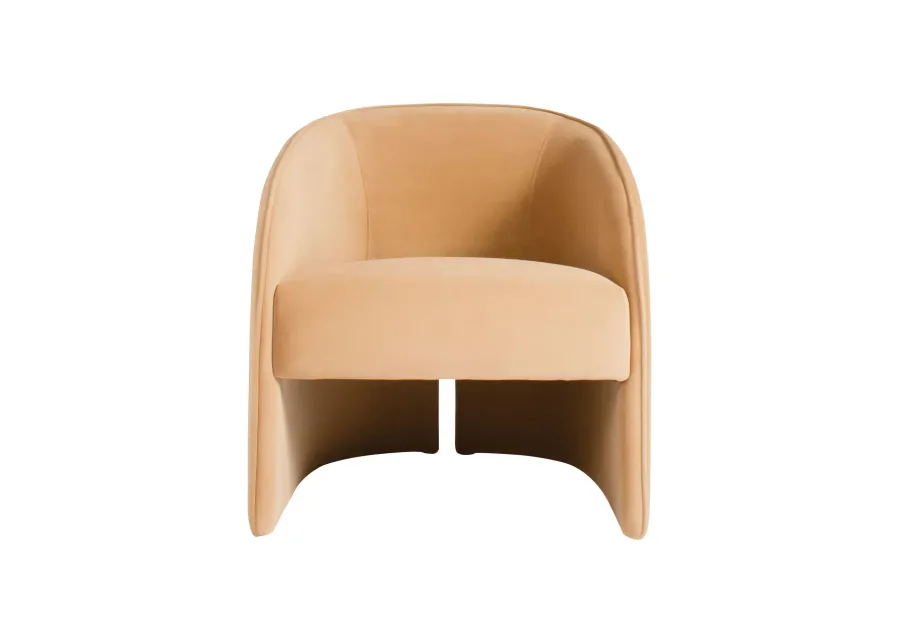 Knox Chair In Caramel Velvet