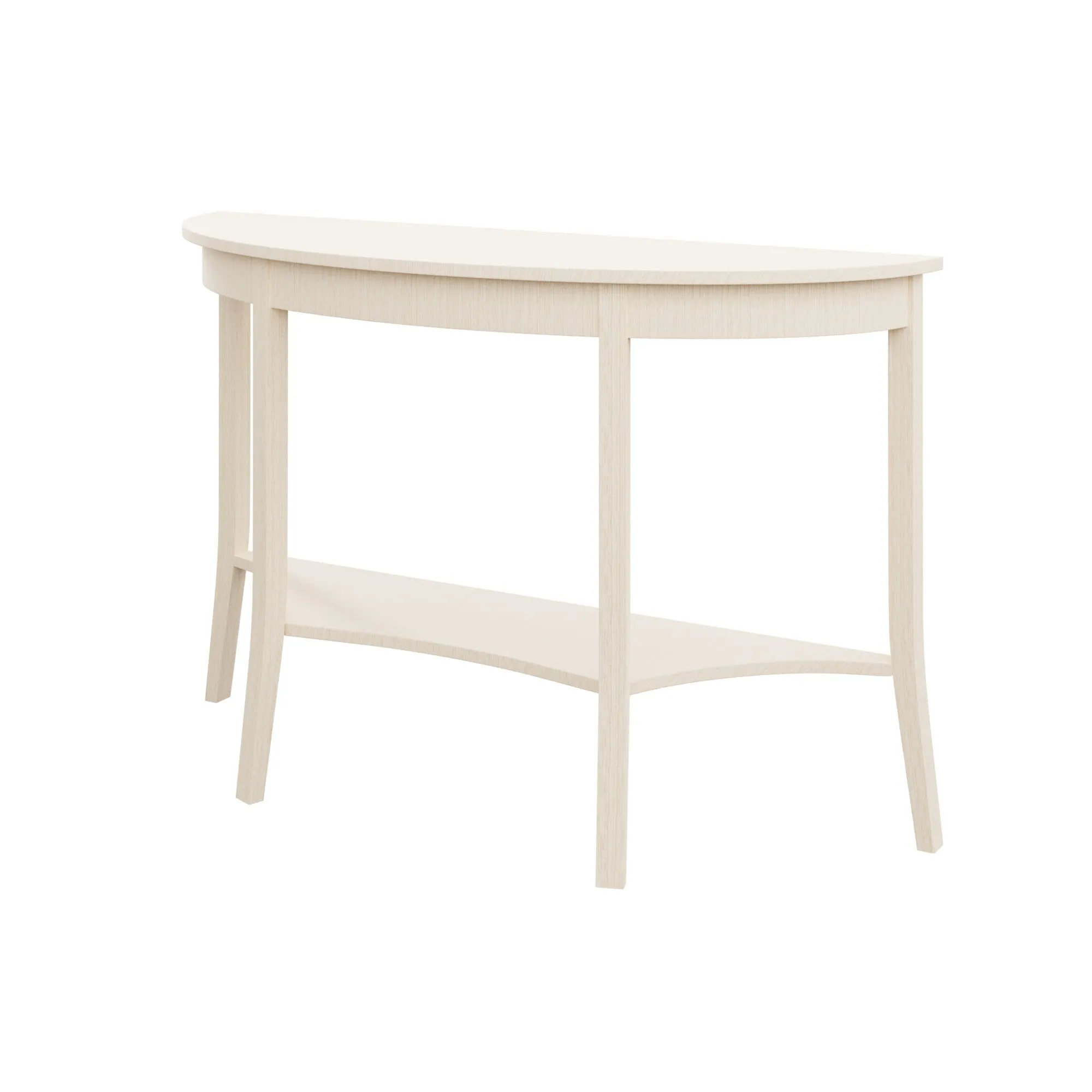 Custom Sussex Demilune Console Table