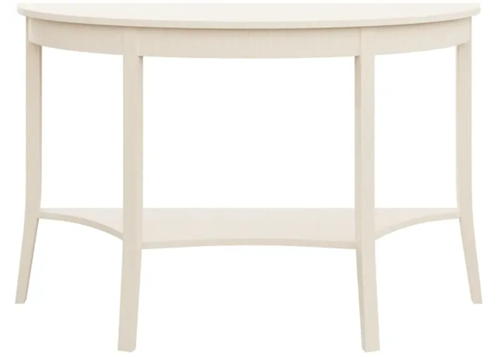 Custom Sussex Demilune Console Table