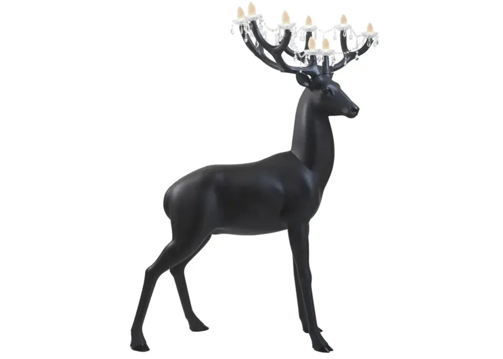 Sherwood Deer Lamp - Black