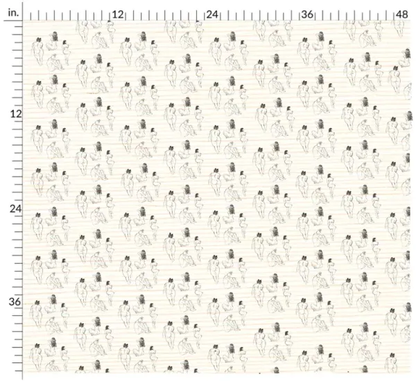 Femme Fatale Grasscloth Wallpaper